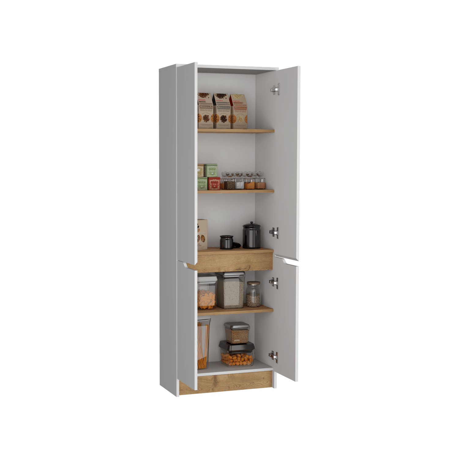 Alacena Sencilla Soler 180X60 Rta Blanco Macadamia