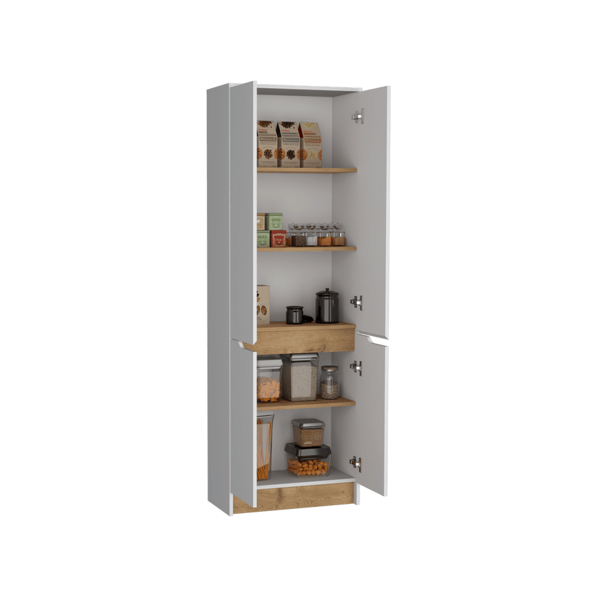 Alacena Sencilla Soler 180X60 Rta Blanco Macadamia