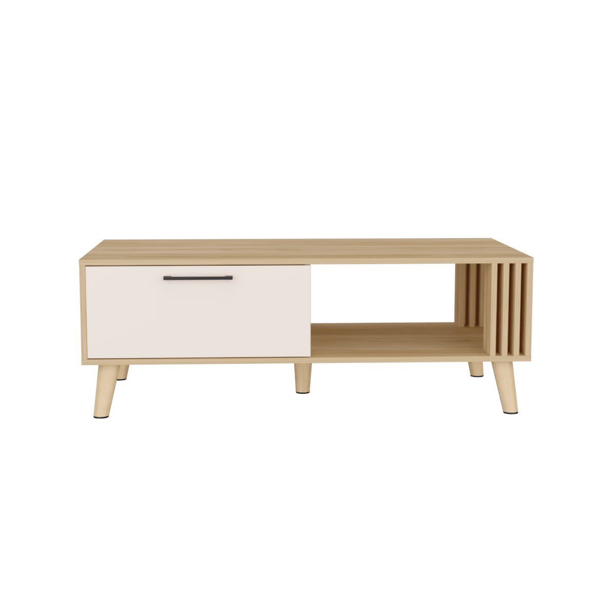 Mesa De Centro Vance 43X120X60 Rta Fresno Eu Capri