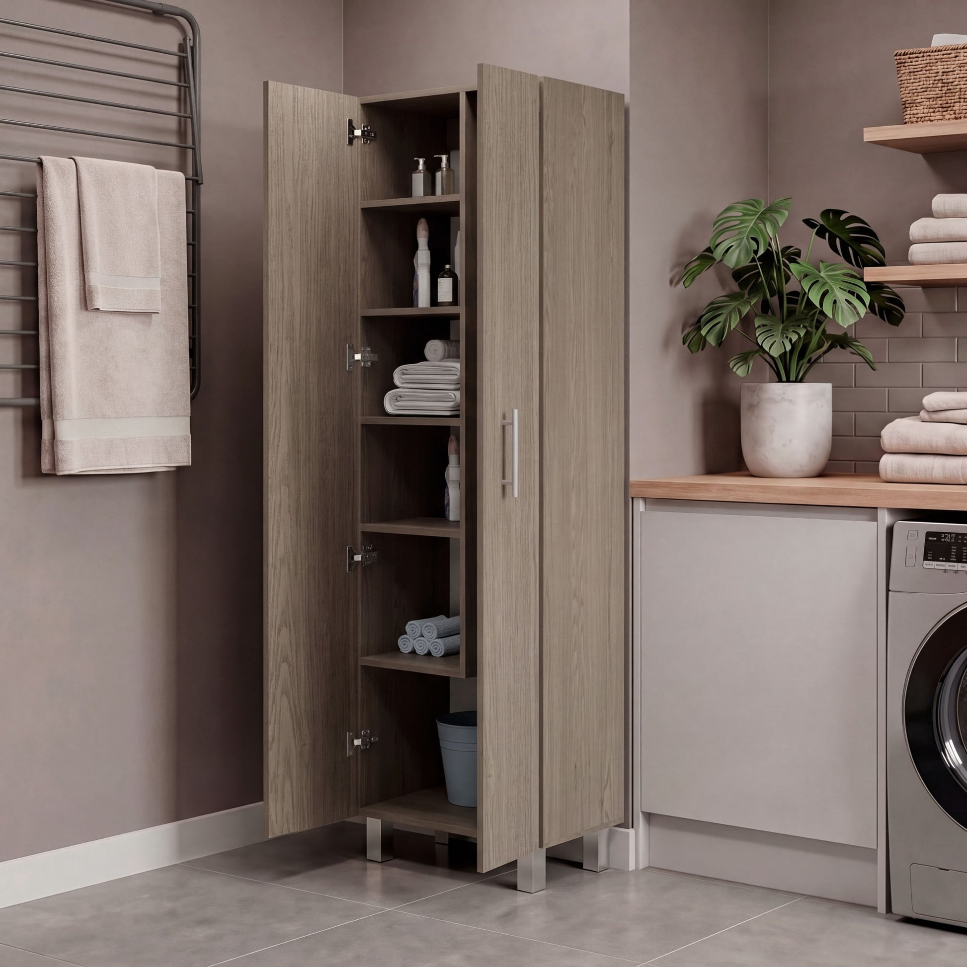 Mueble De Aseo Nala 181X51X36 Rta Cannolo Zf
