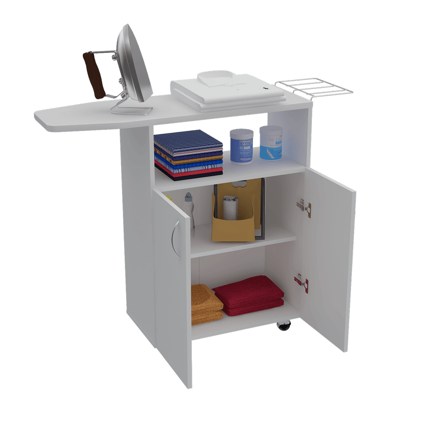 Mueble Para Planchar Urano 86X90X31 Rta Blanco Zf