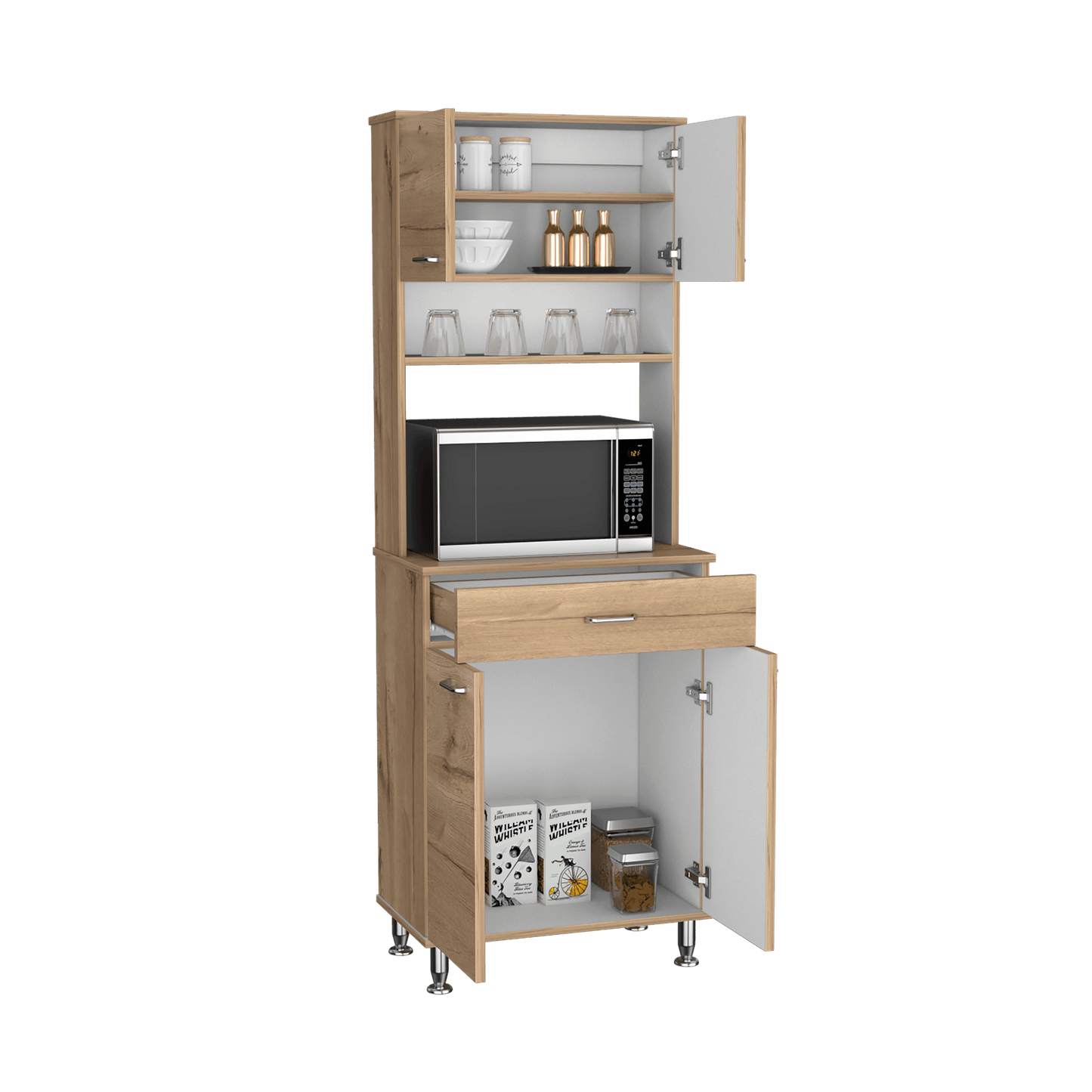 Alacena Cocina Kitchen Paris 60X169X35 Rta Duna Blanco