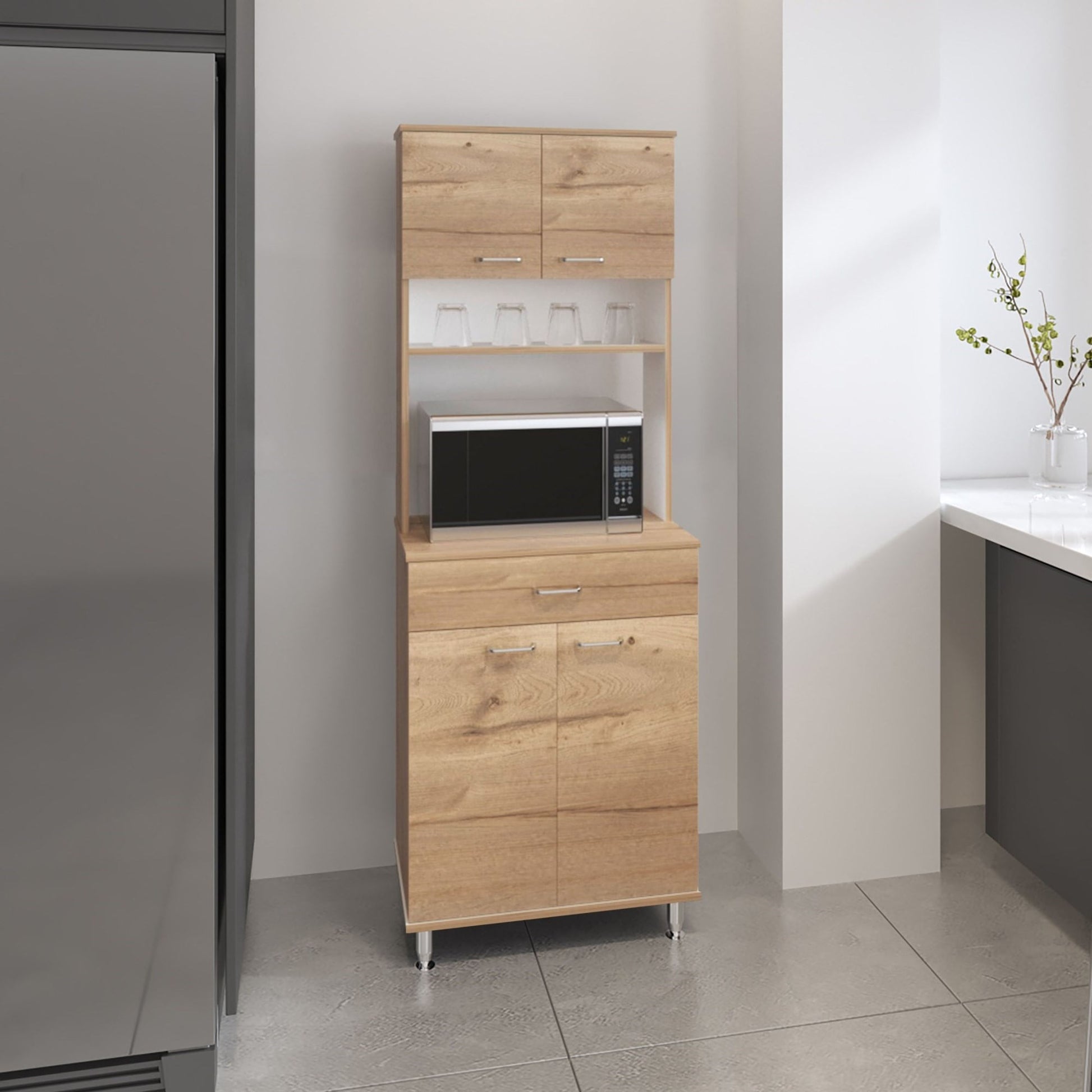 Alacena Cocina Kitchen Paris 60X169X35 Rta Duna Blanco
