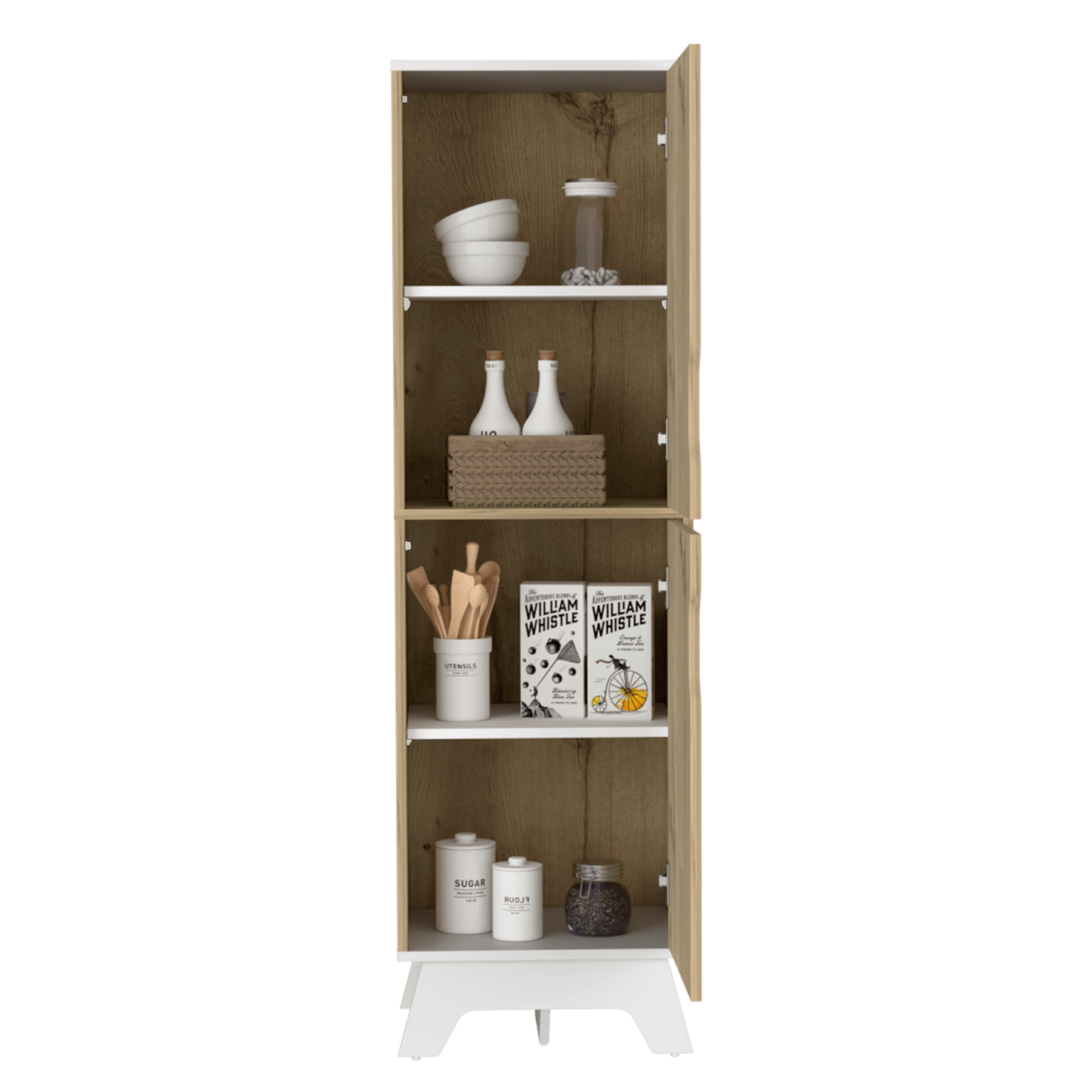 Alacena Cocina Bicolor 2P 150X45S40 Rta Duna Blanco