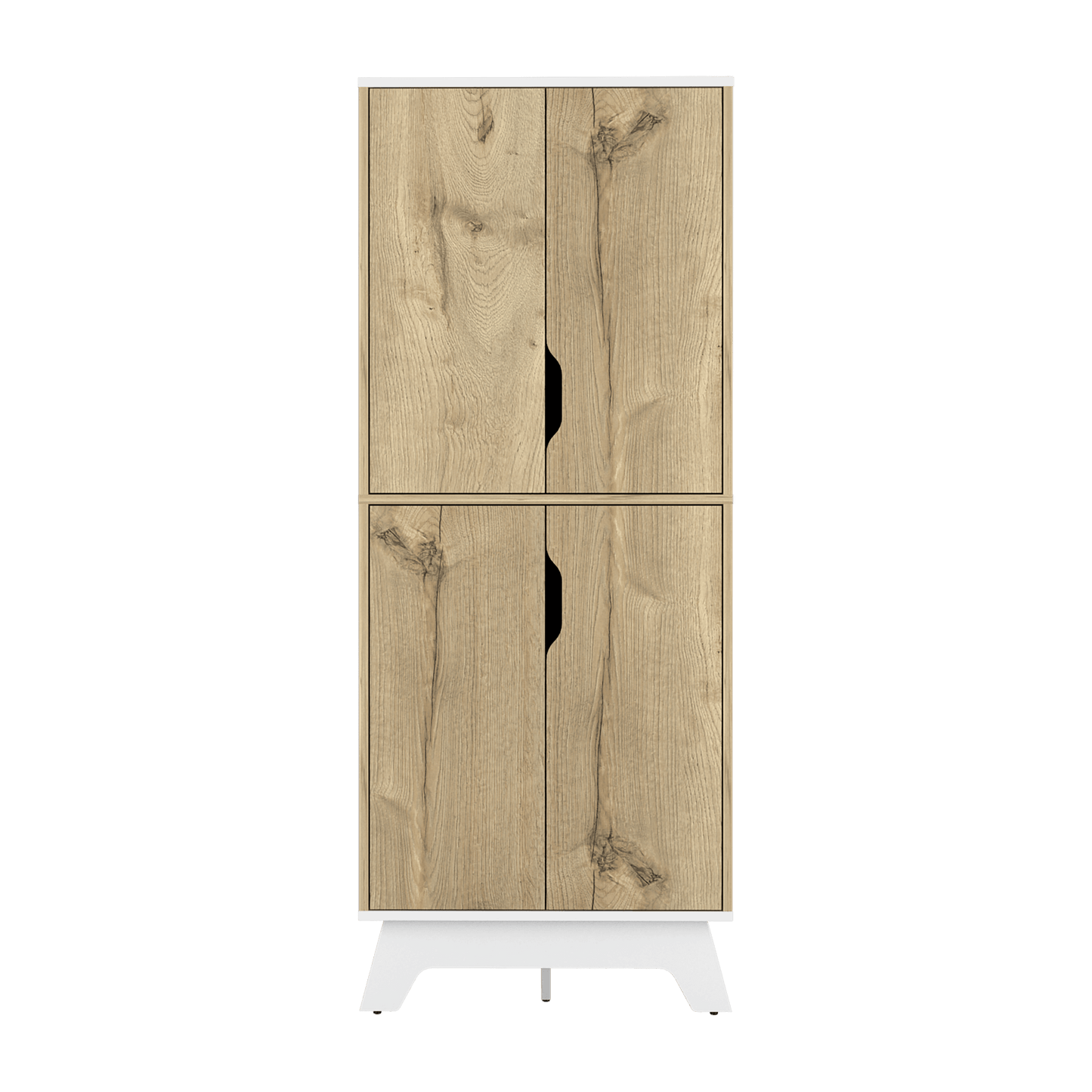 Alacena De Cocina Bi Color 4P 150 X 60 Rta Duna Blanco