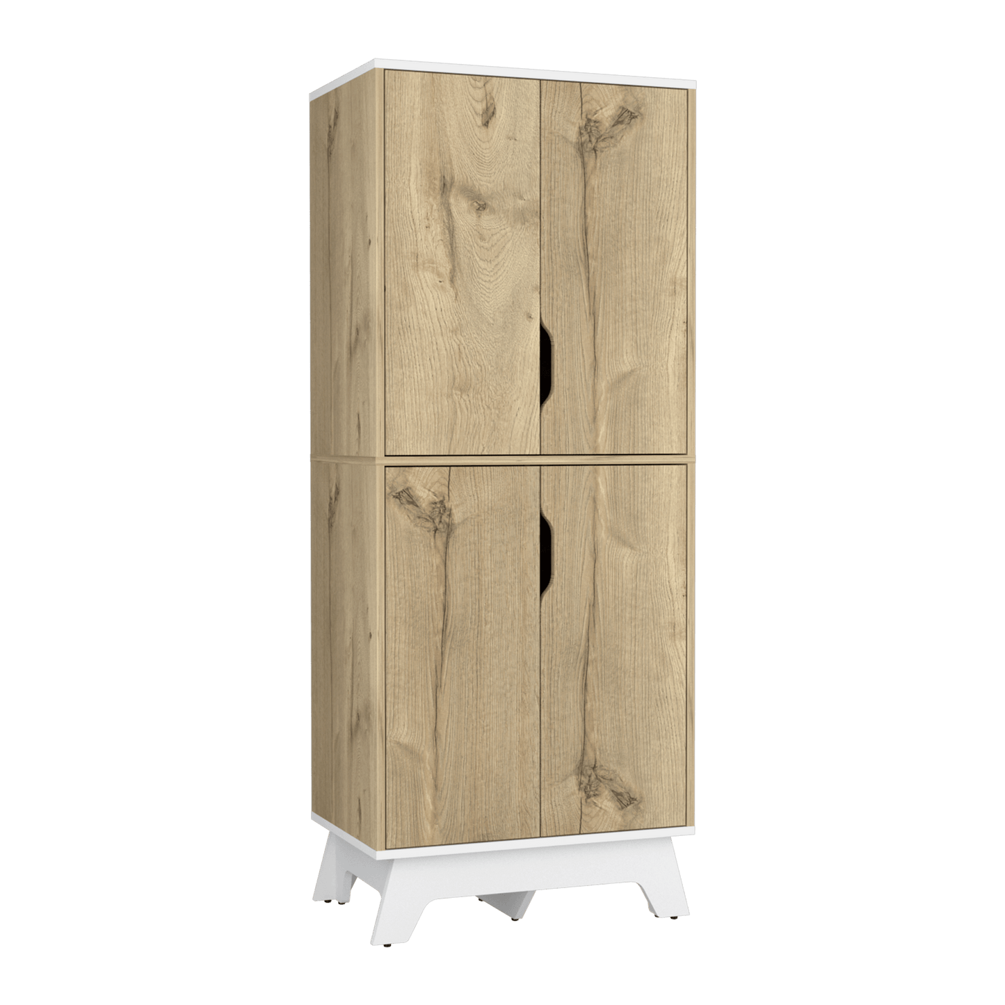Alacena De Cocina Bi Color 4P 150 X 60 Rta Duna Blanco