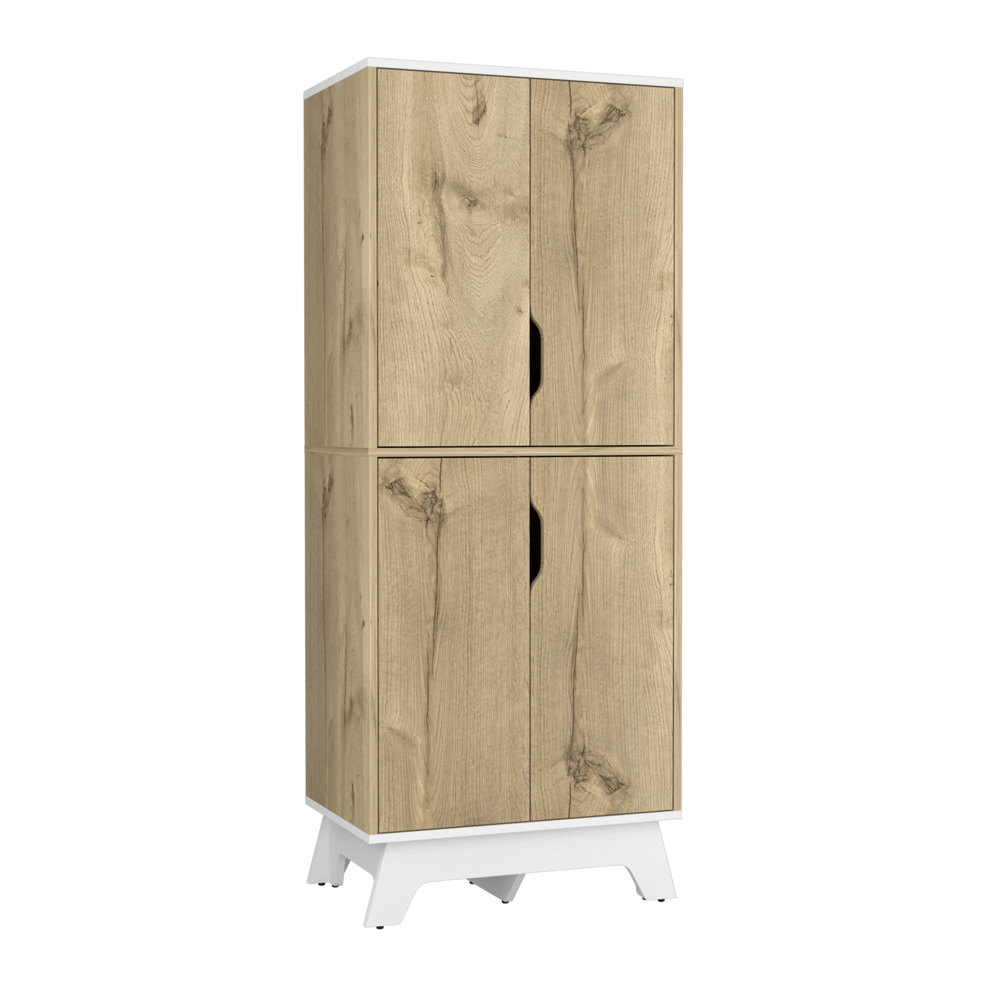 Alacena De Cocina Bi Color 4P 150 X 60 Rta Duna Blanco