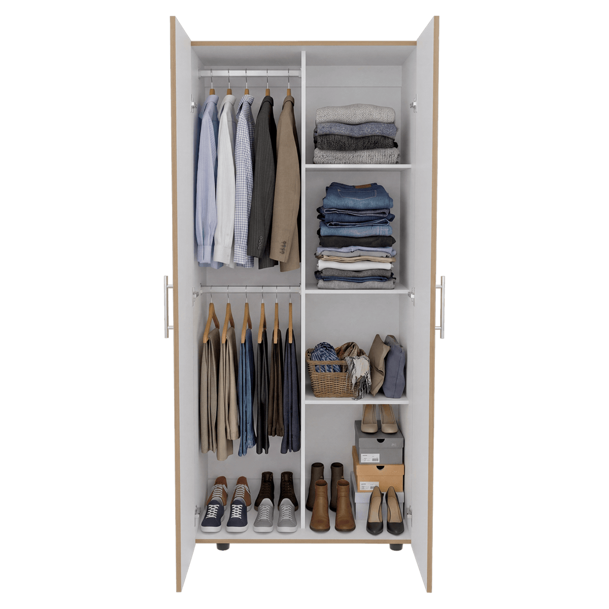 Closet Tera 2.0 180 X 80 X 48 Rta Fresno Blanco