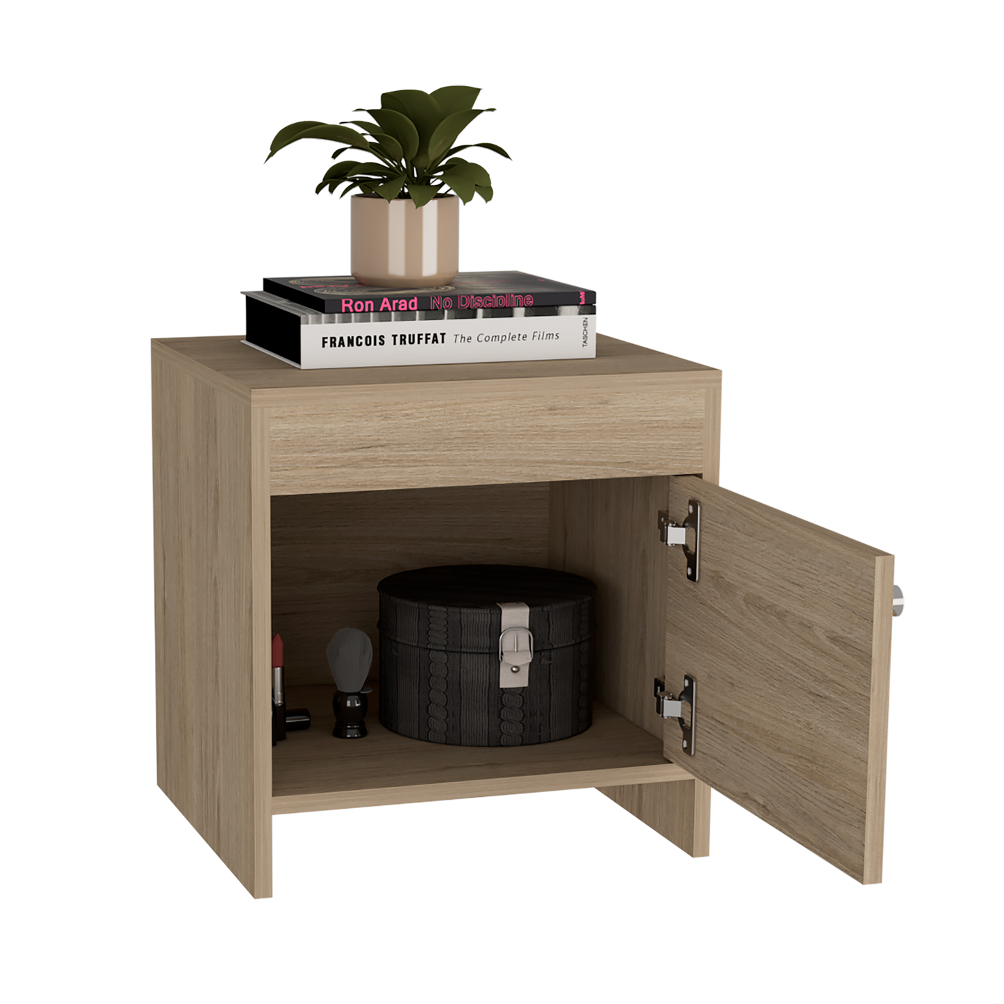 Mesa De Noche Colore Rta Rovere