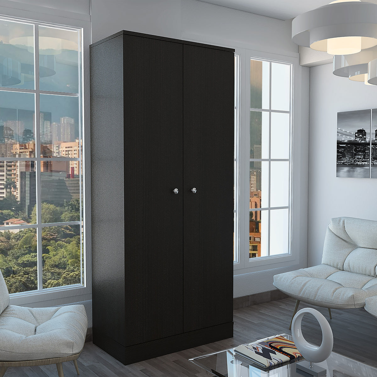 Bar Malbec Con Espejo Alto Rta Wengue N/A