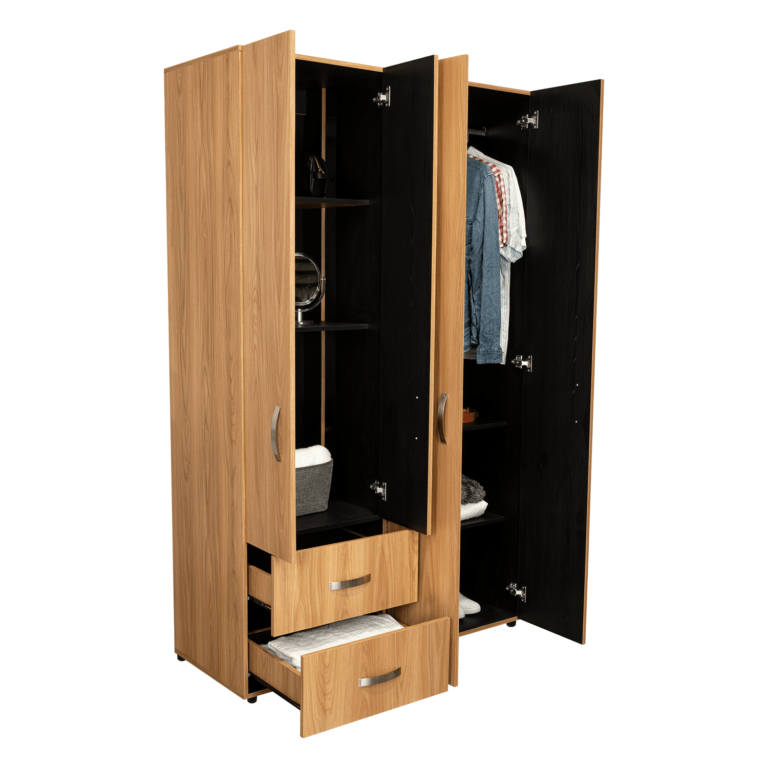 Closet Barilo 2 Cajones 200X120X45 Rta Fresno Eu Wengue