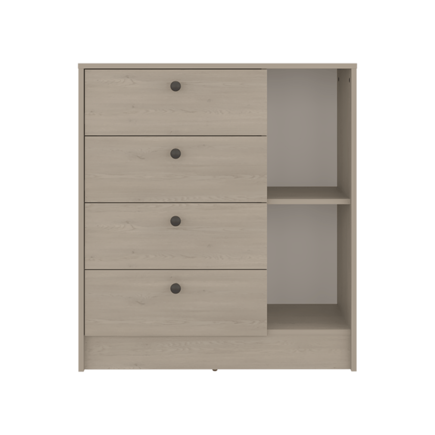 Comoda 4 Cajones Havana 89X80X35 Rta Cotta Blanco Zf