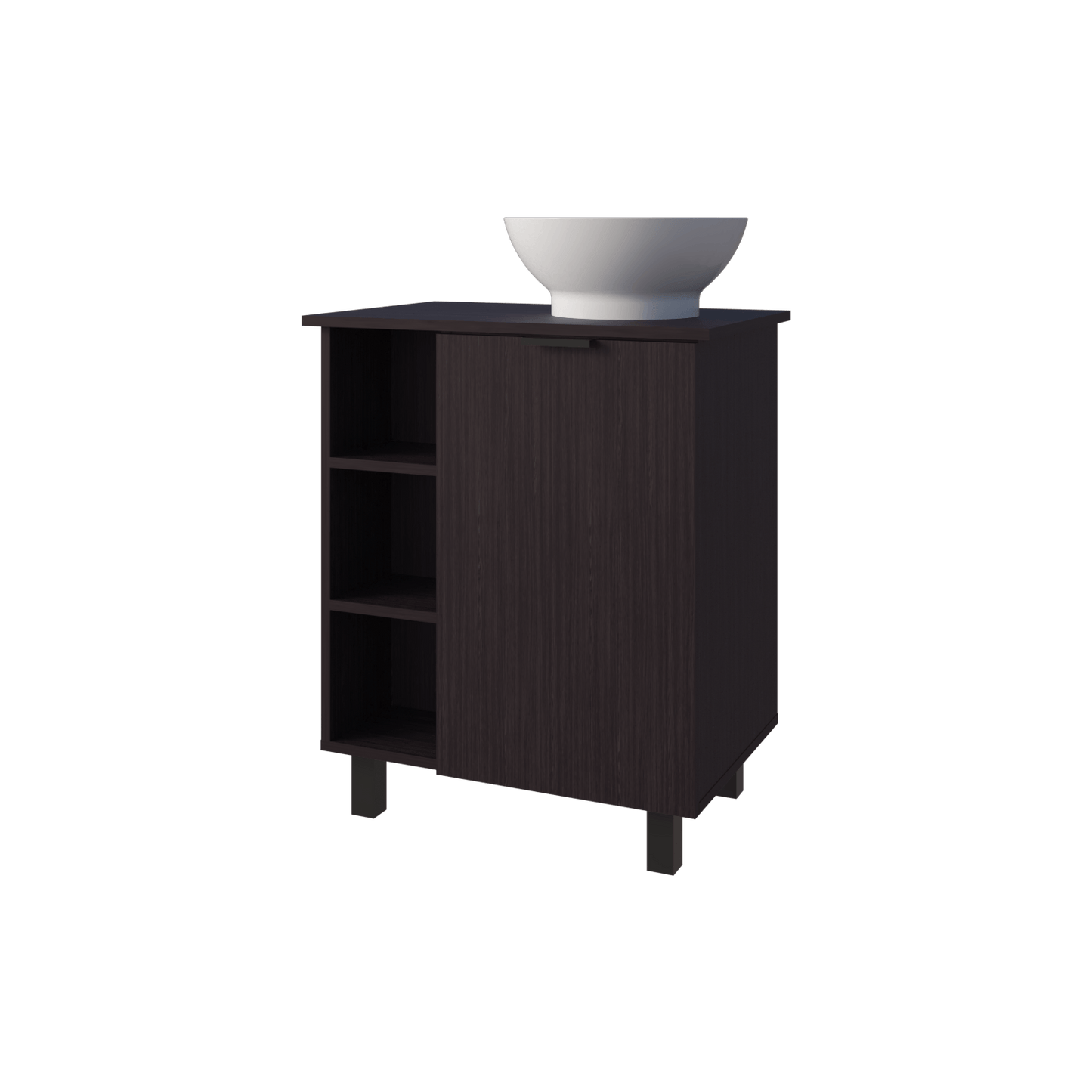 Mueble De Baño Alegra 88X62X42 Rta Wengue Zf