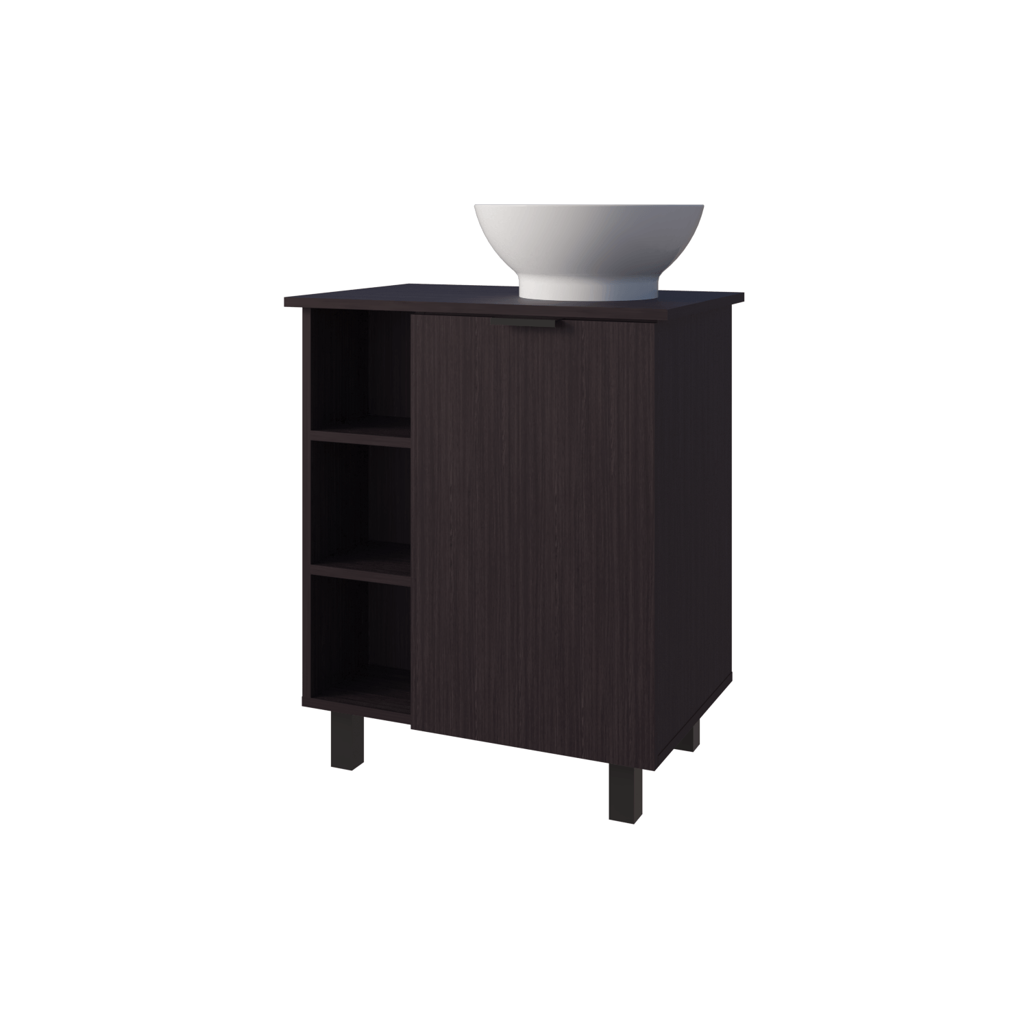 Mueble De Baño Alegra 88X62X42 Rta Wengue Zf