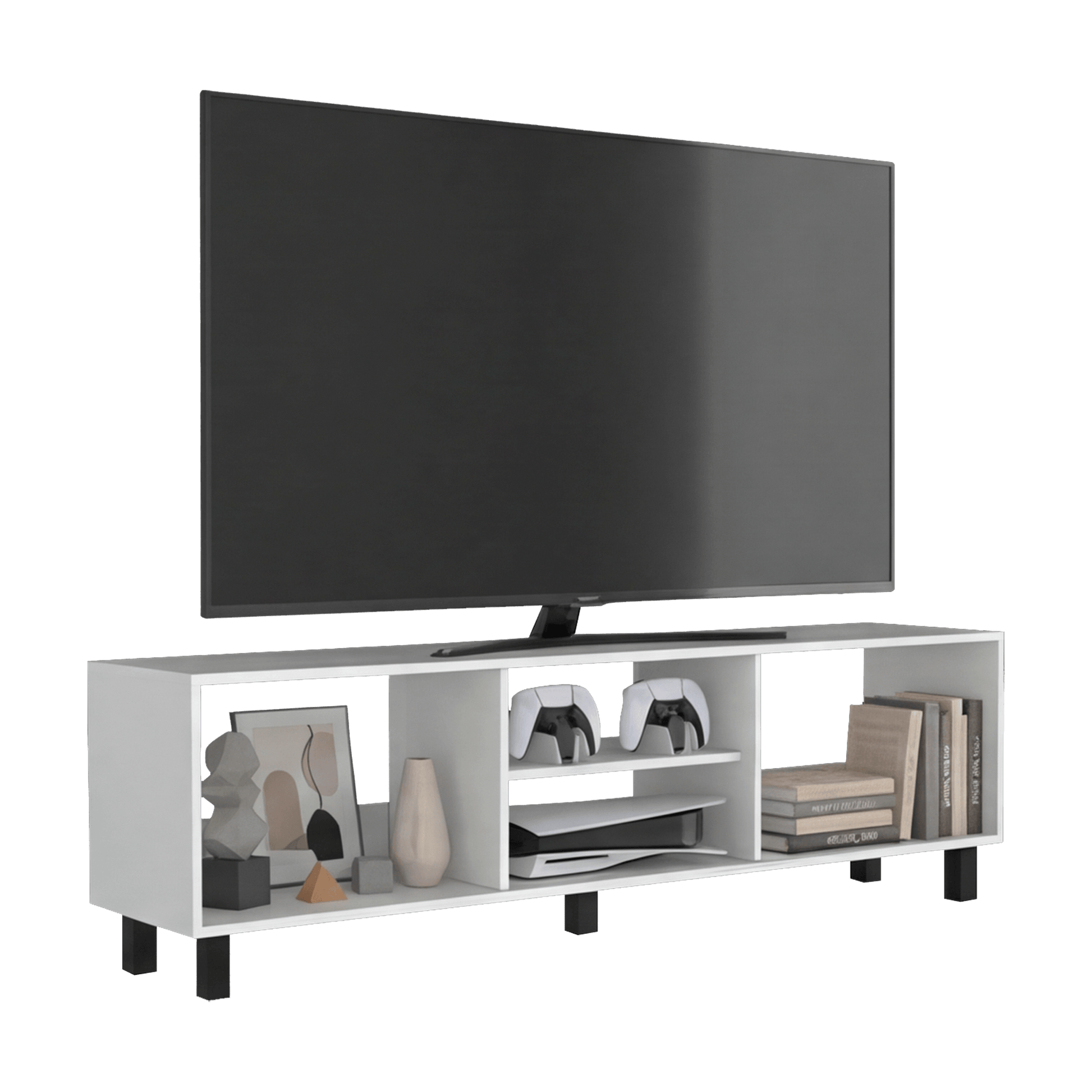 Rack De Tv Tunez Plus 47X160X35 Rta Blanco Zf