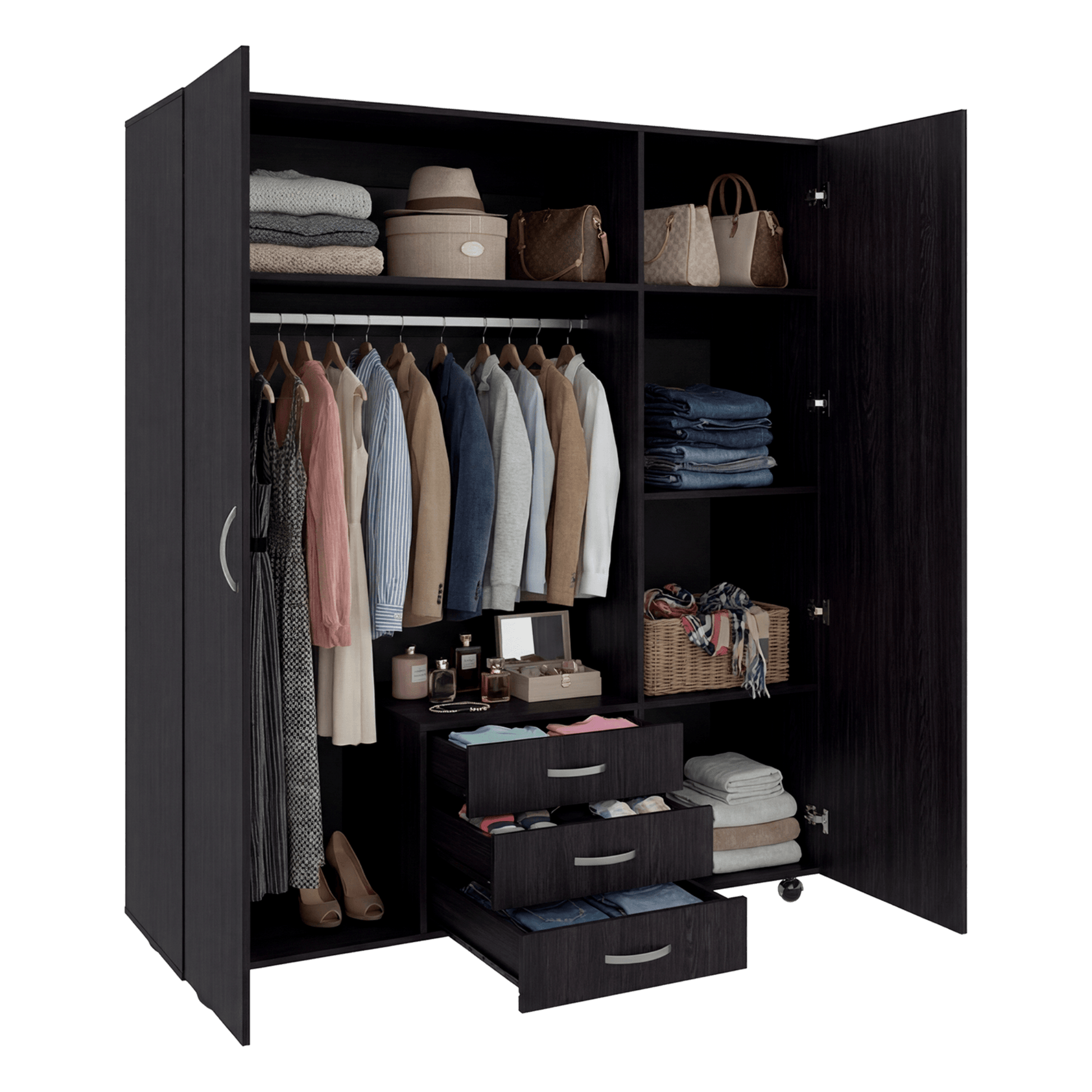 Closet Luciano 177X150X48 Rta Wengue Zf