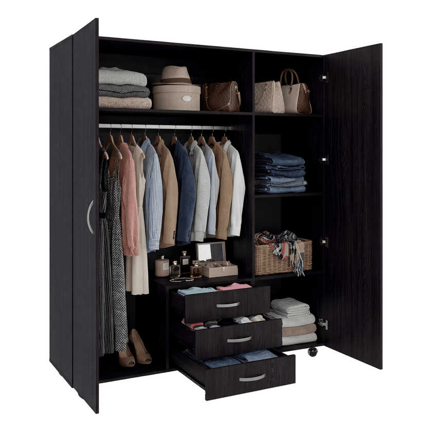 Closet Luciano 177X150X48 Rta Wengue Zf