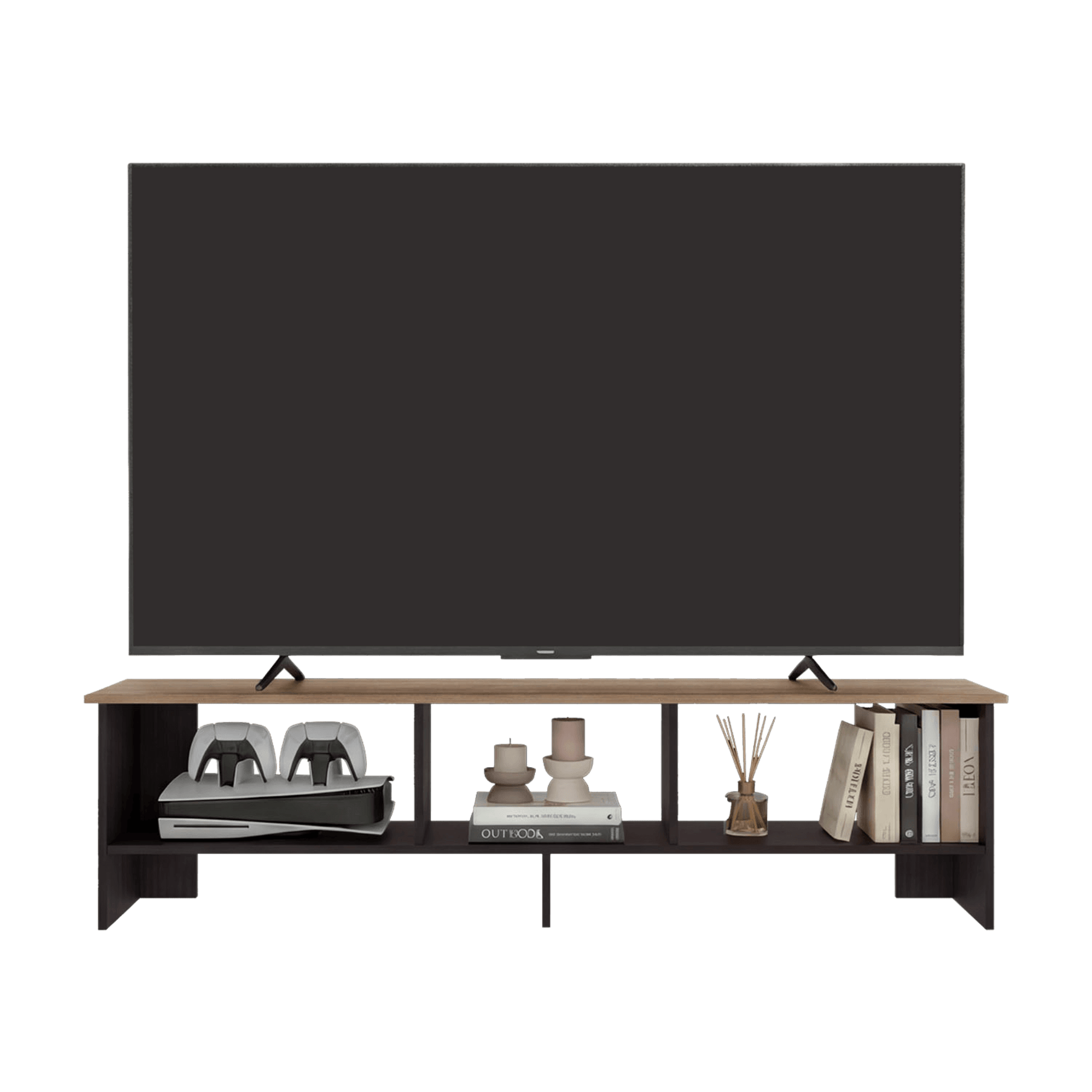 Rack De Tv 65" Belga 41X160X31 Rta Wengue Fresno Zf