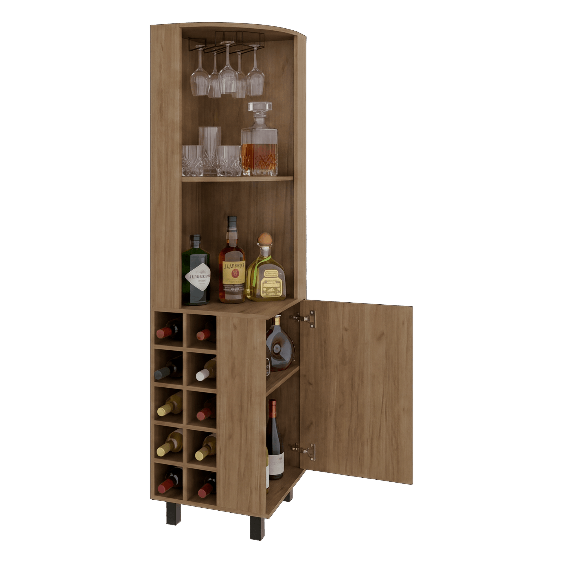 Bar Esquinero Kaia 180X45X45 Rta Fresno Zf