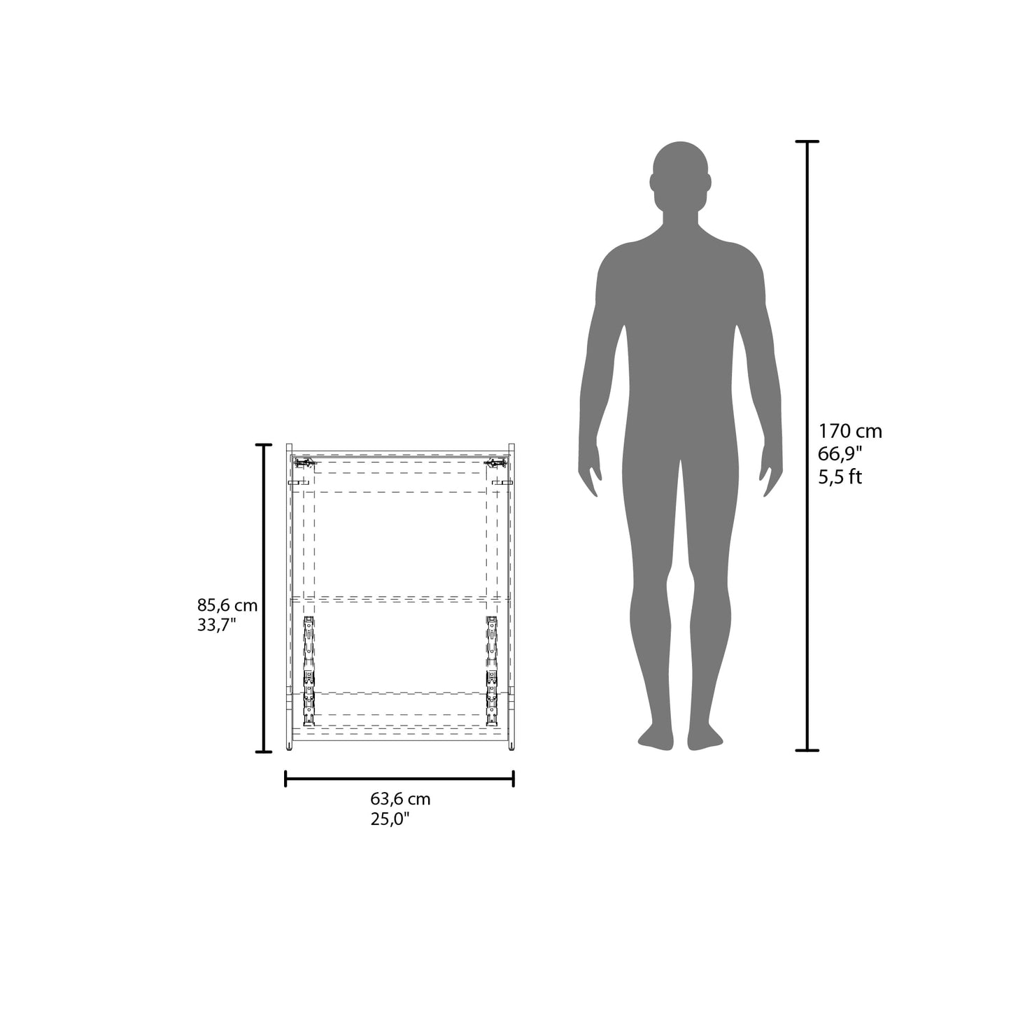 Escritorio Plegable Lesli 85X63X30 Rta Cannolo Zf