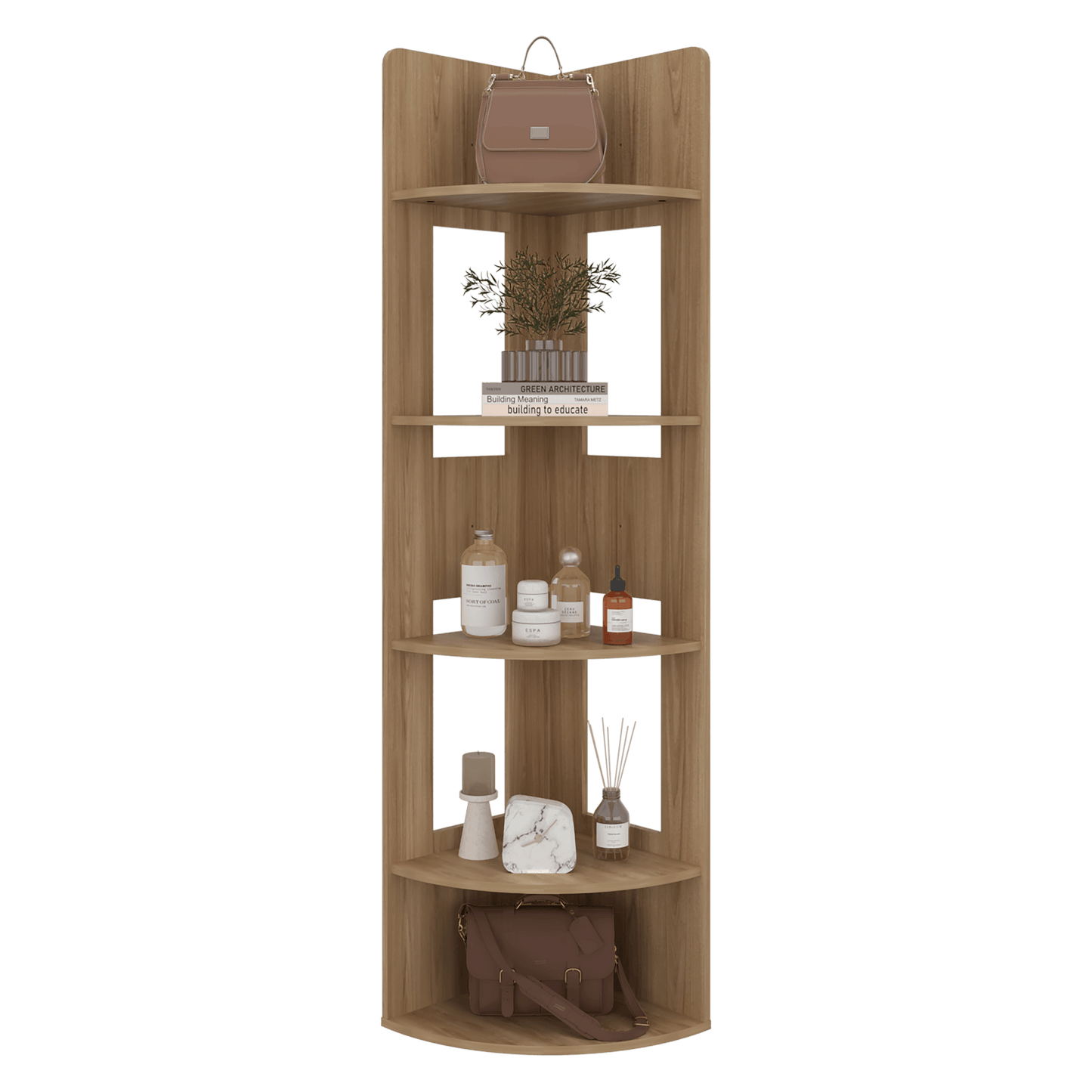 Biblioteca Esquinera Home Dreams 170X40X40 Rta Fresno Zf