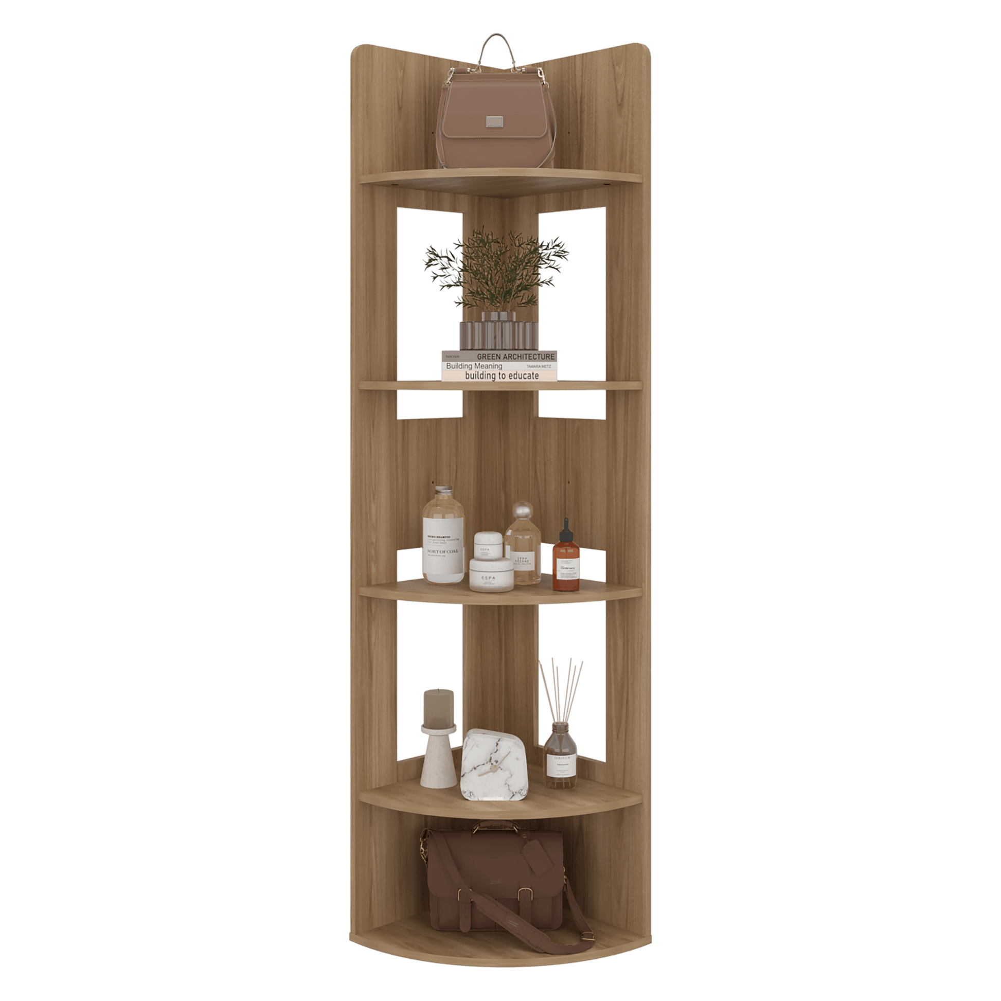 Biblioteca Esquinera Home Dreams 170X40X40 Rta Fresno Zf
