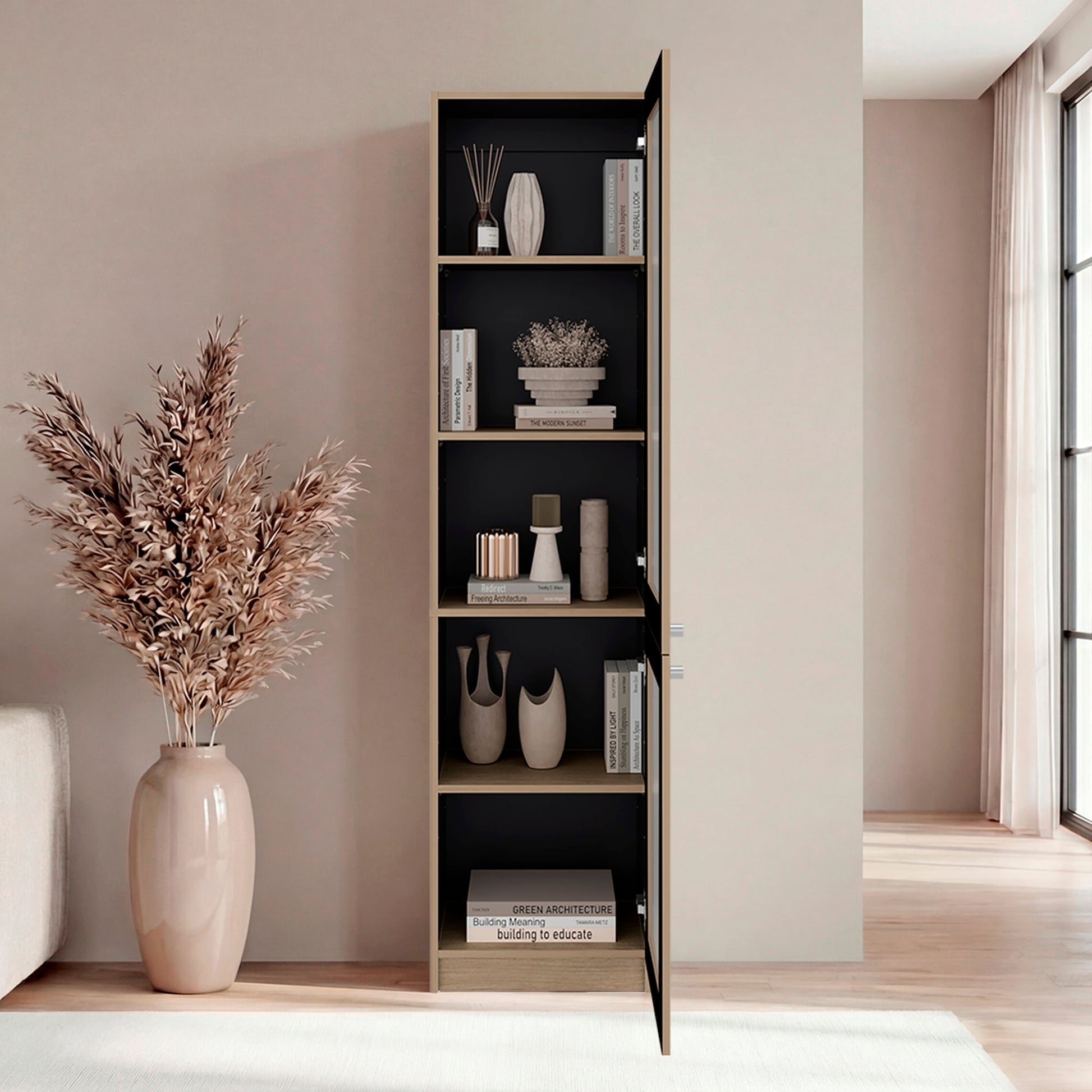 Estante Home E-M6 180X45X31 Rta Cartagena Wengue Zf
