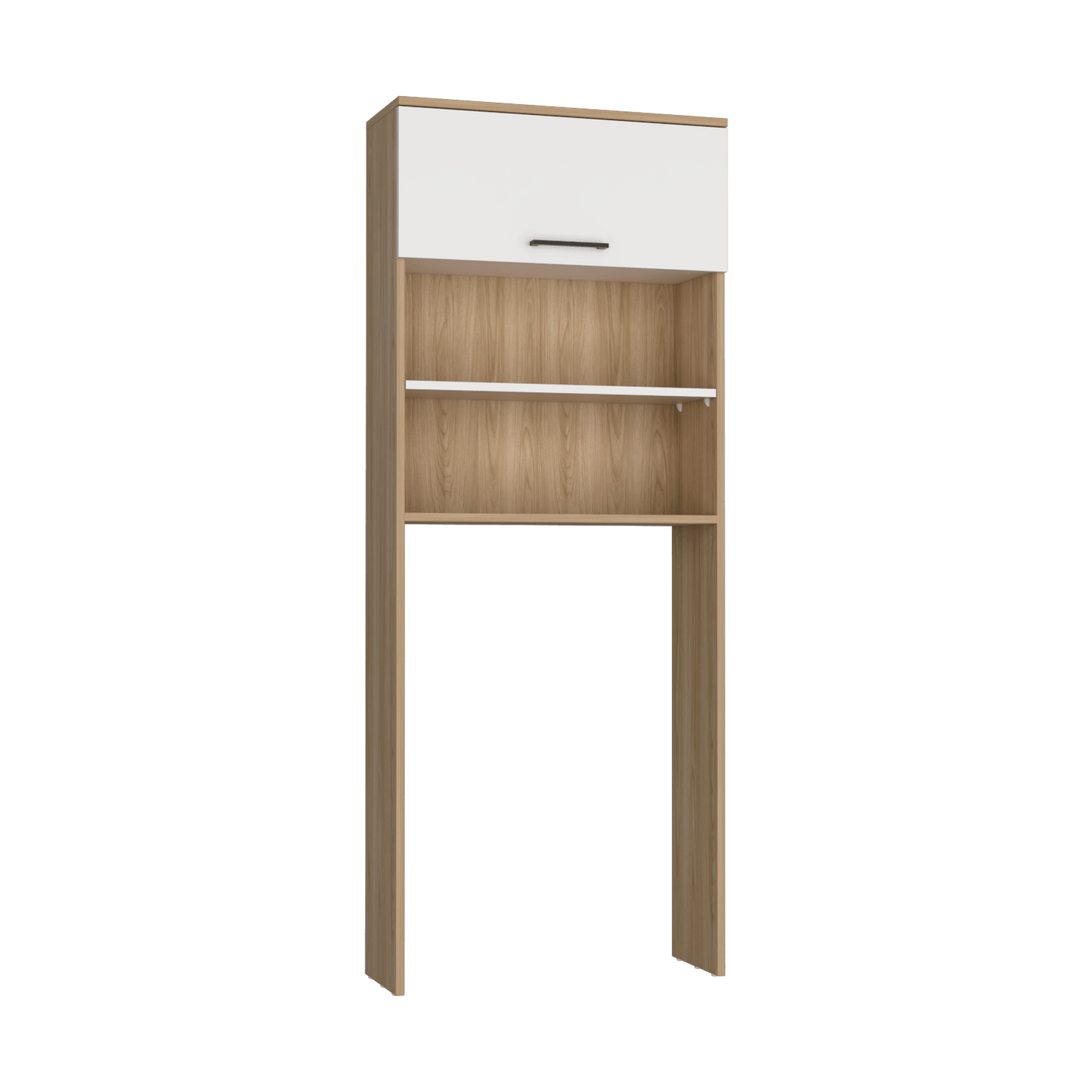 Ahorrador De Espacio Kensington 160X63X25 Rta Fresno Europeo + Blanco Mqz