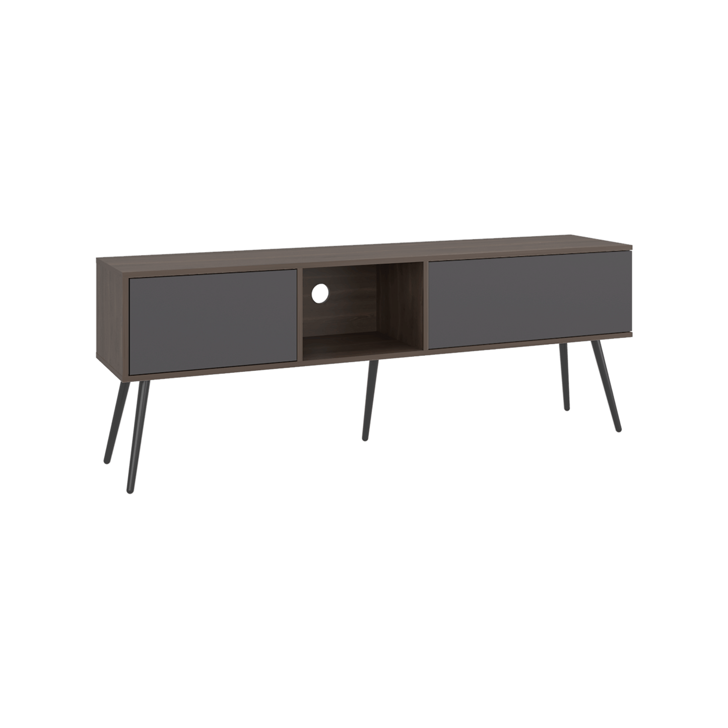Mesa De Tv 70" Zurich 58X158X35 Rta Milan Plomo