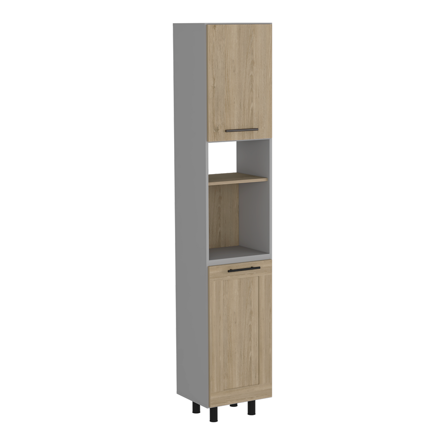 Alacena Kitchen 200X40 Hasselt Rta Rovere Gris