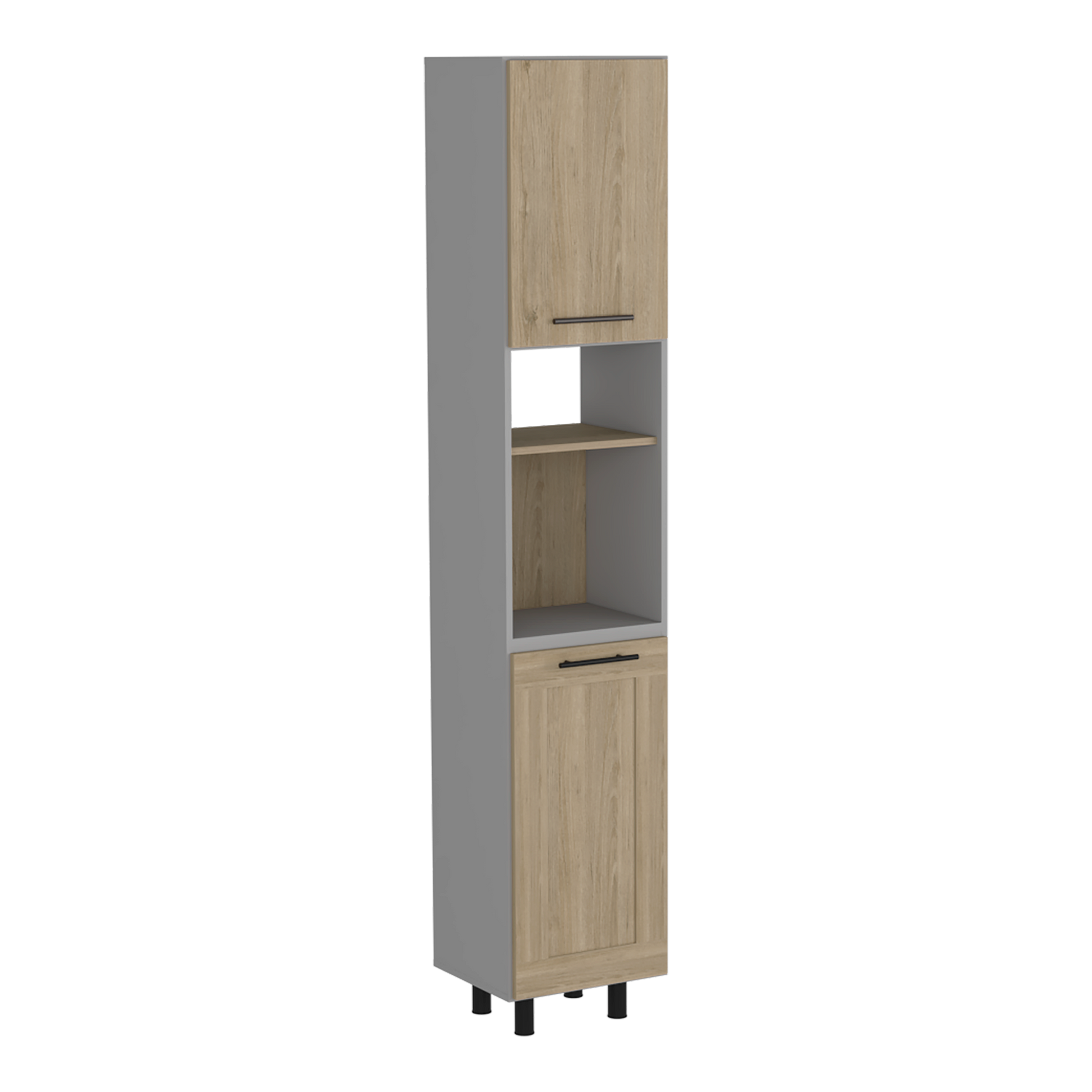 Alacena Kitchen 200X40 Hasselt Rta Rovere Gris
