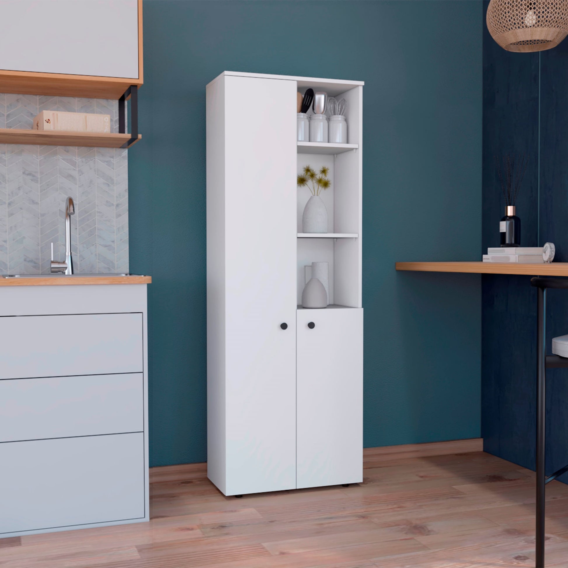 Mueble Alacena Konik 170X60 Rta Blanco