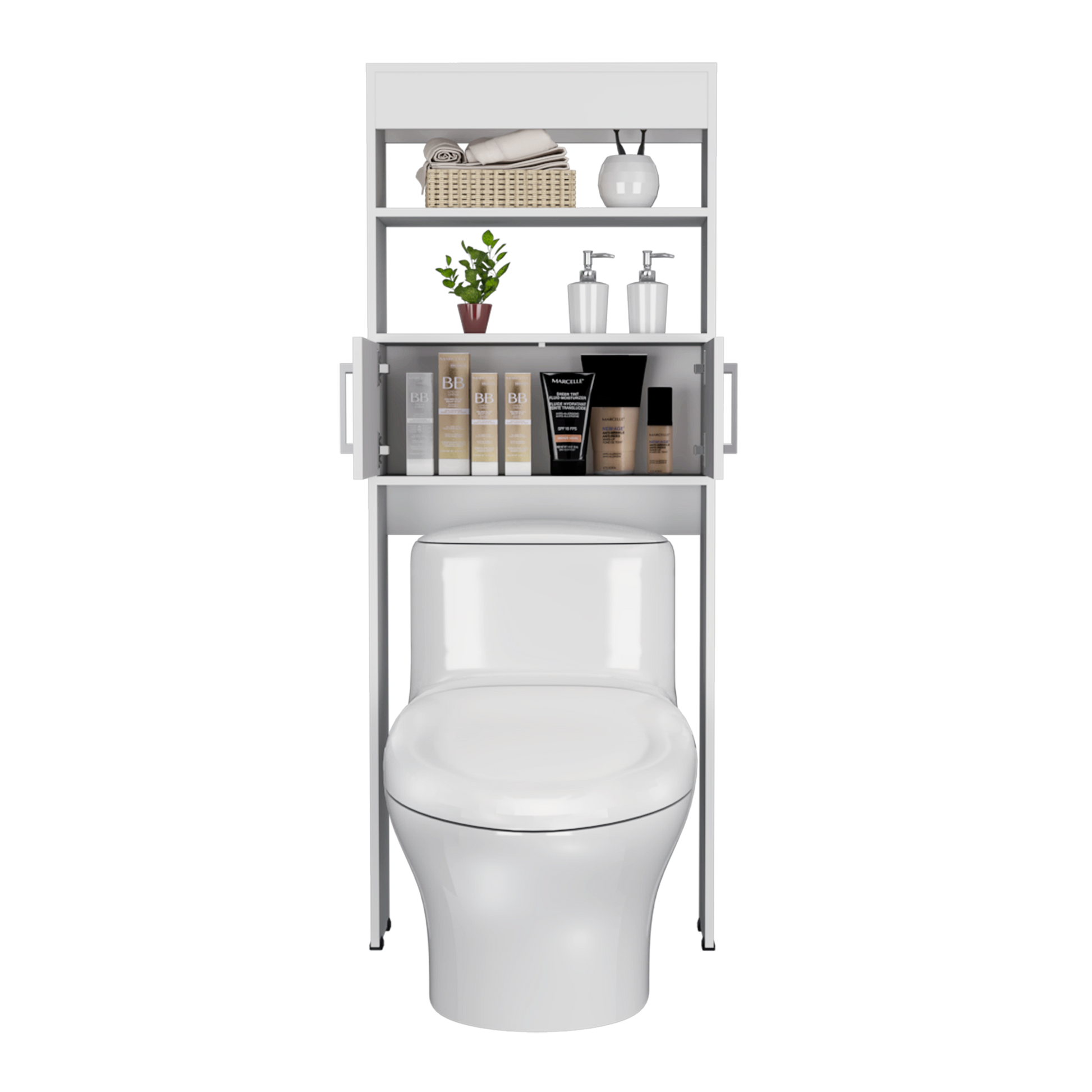 Ahorrador De Espacio Baño Madrid Rta Blanco