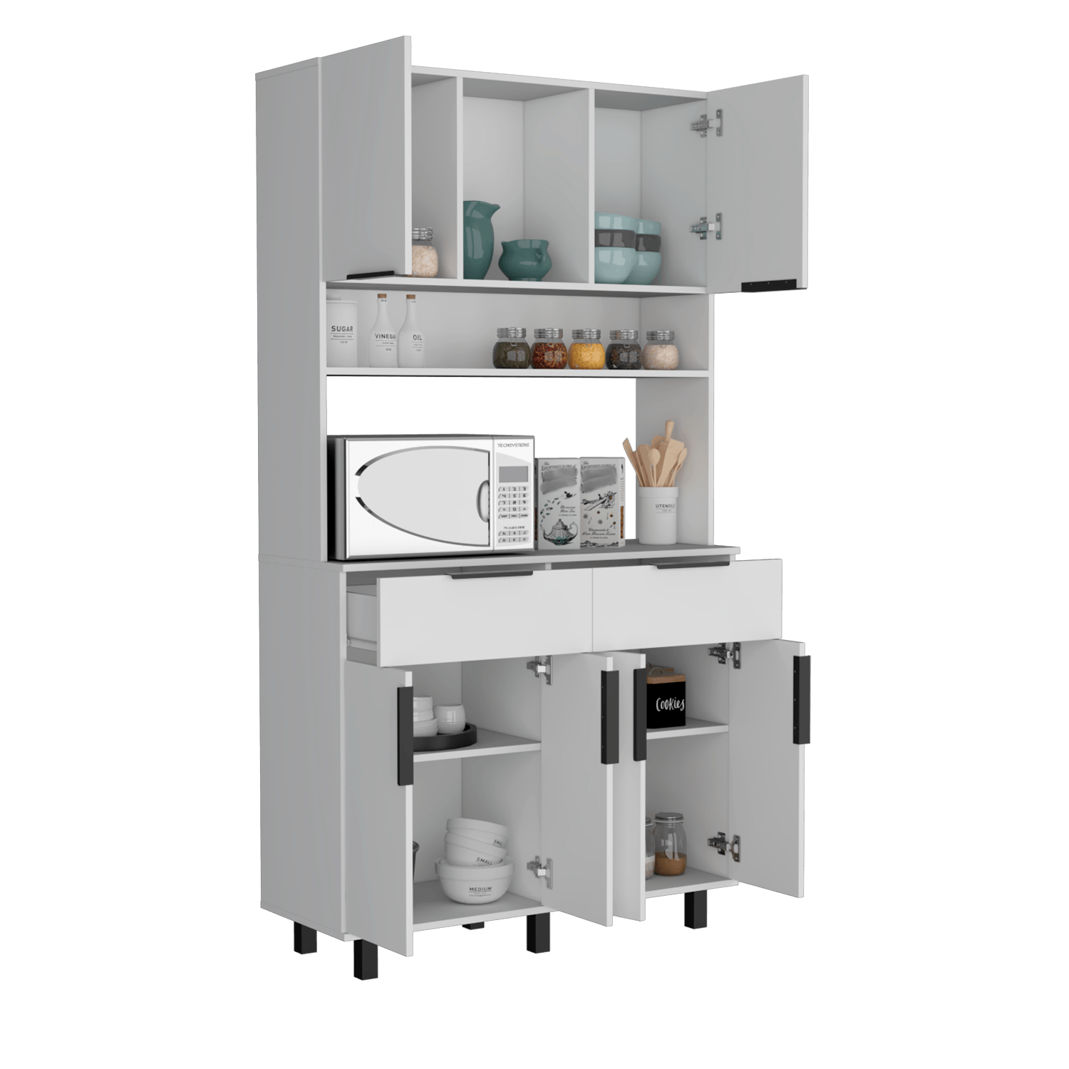 Alacena Oshawa 105 X197 Rta Blanco