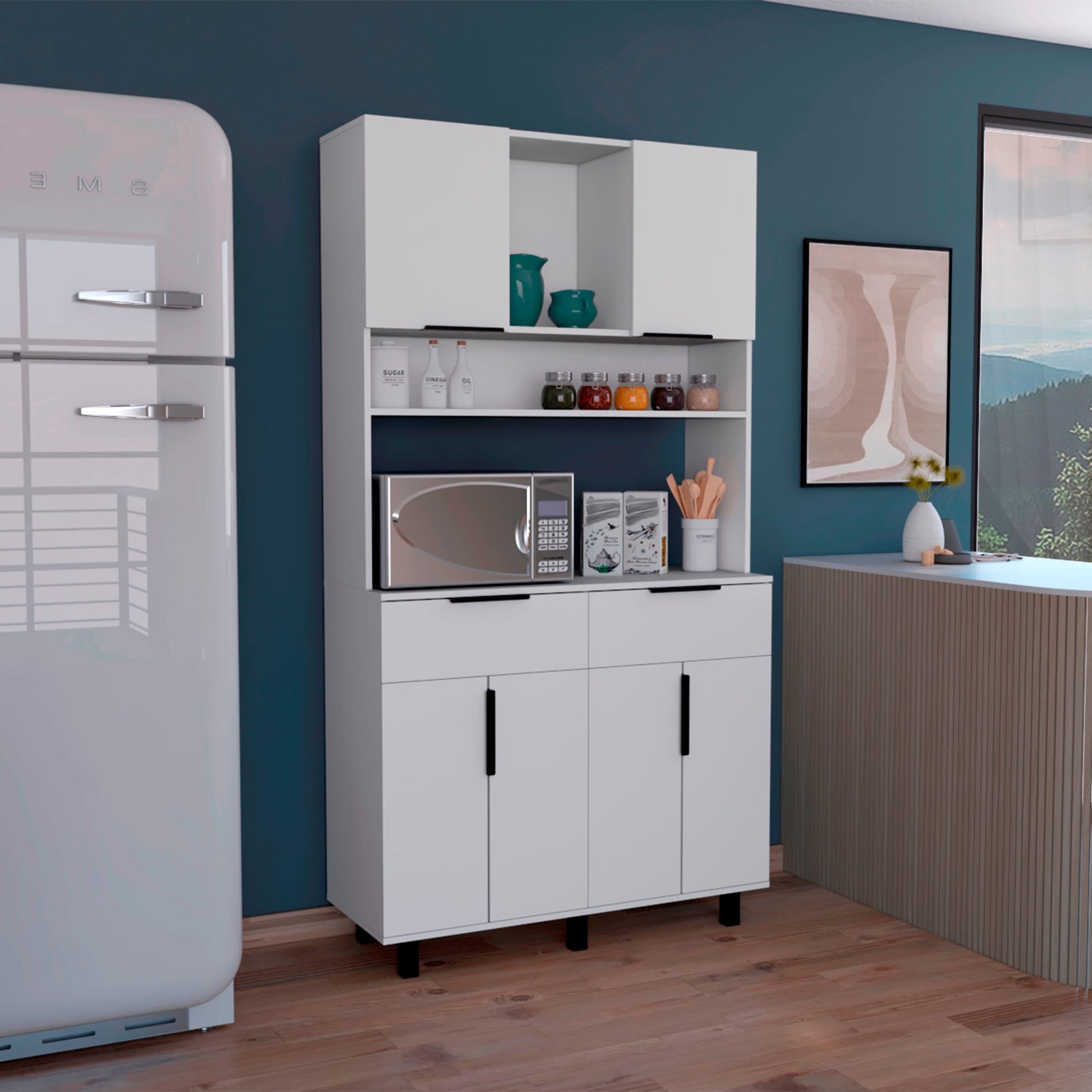 Alacena Oshawa 105 X197 Rta Blanco