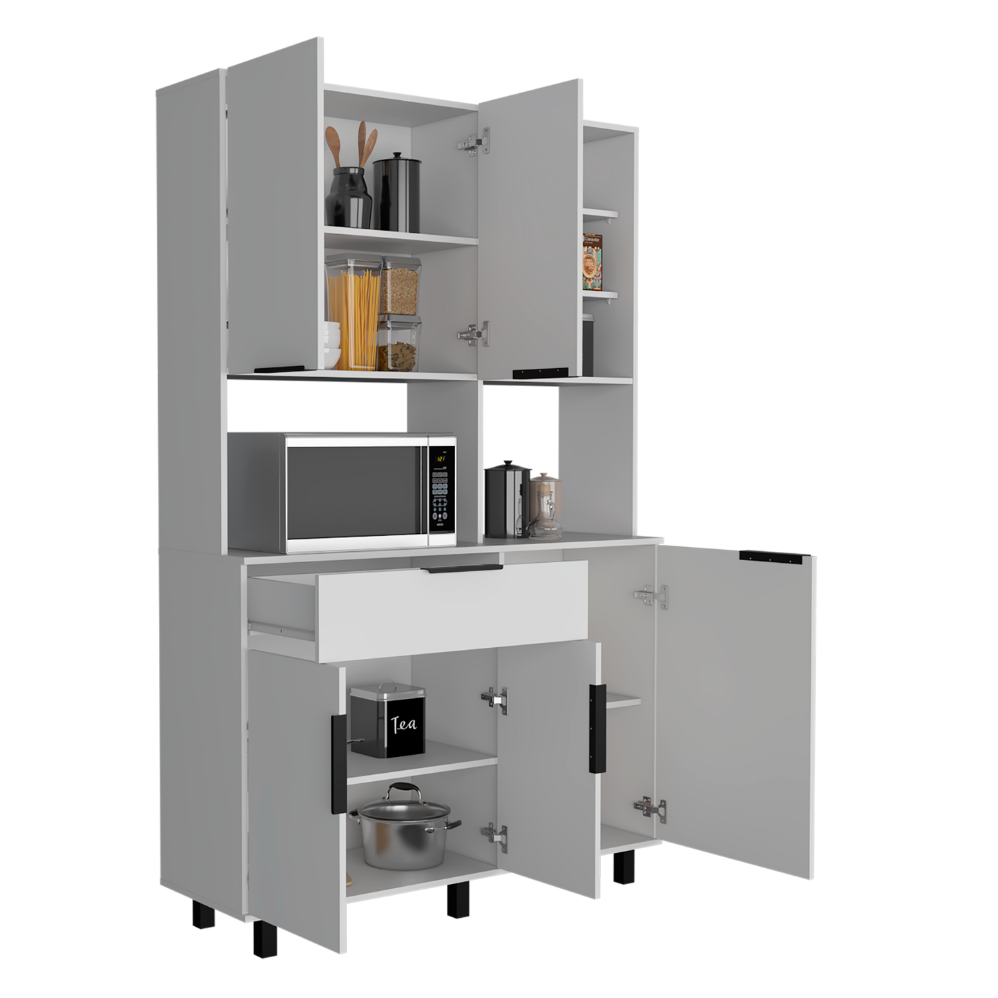 Alacena Oshawa 125X197 Rta Blanco