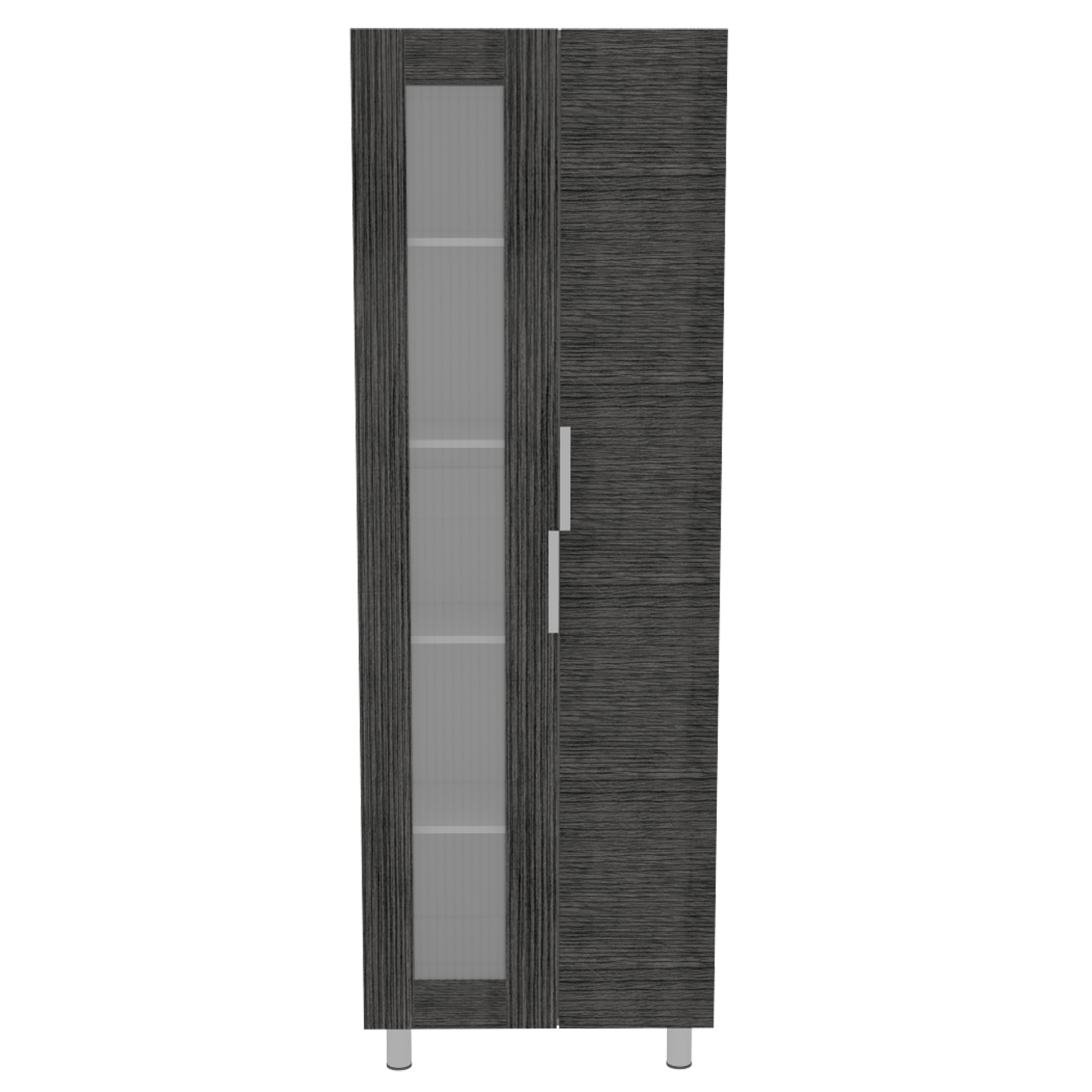 Mueble Alacena Fendi Rta Blanco + Roble Gris