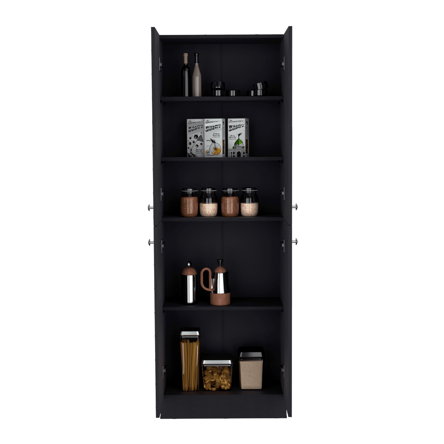Alacena Lynch 180X60X30 4P Rta Wengue Zf