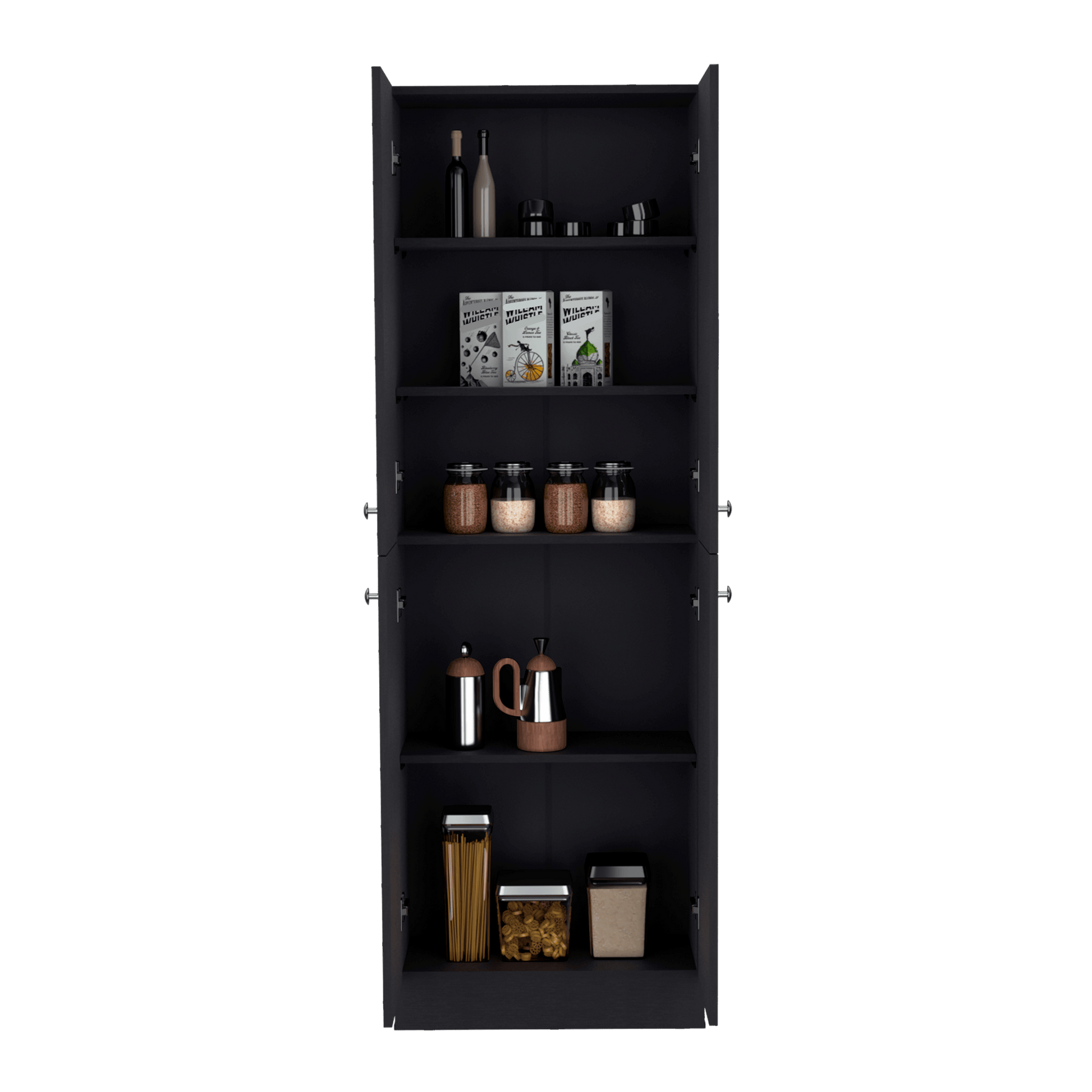 Alacena Lynch 180X60X30 4P Rta Wengue Zf