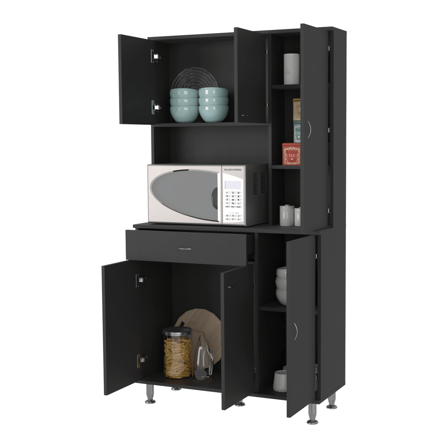 Mueble Alacena Della 90 Rta Wengue Zf