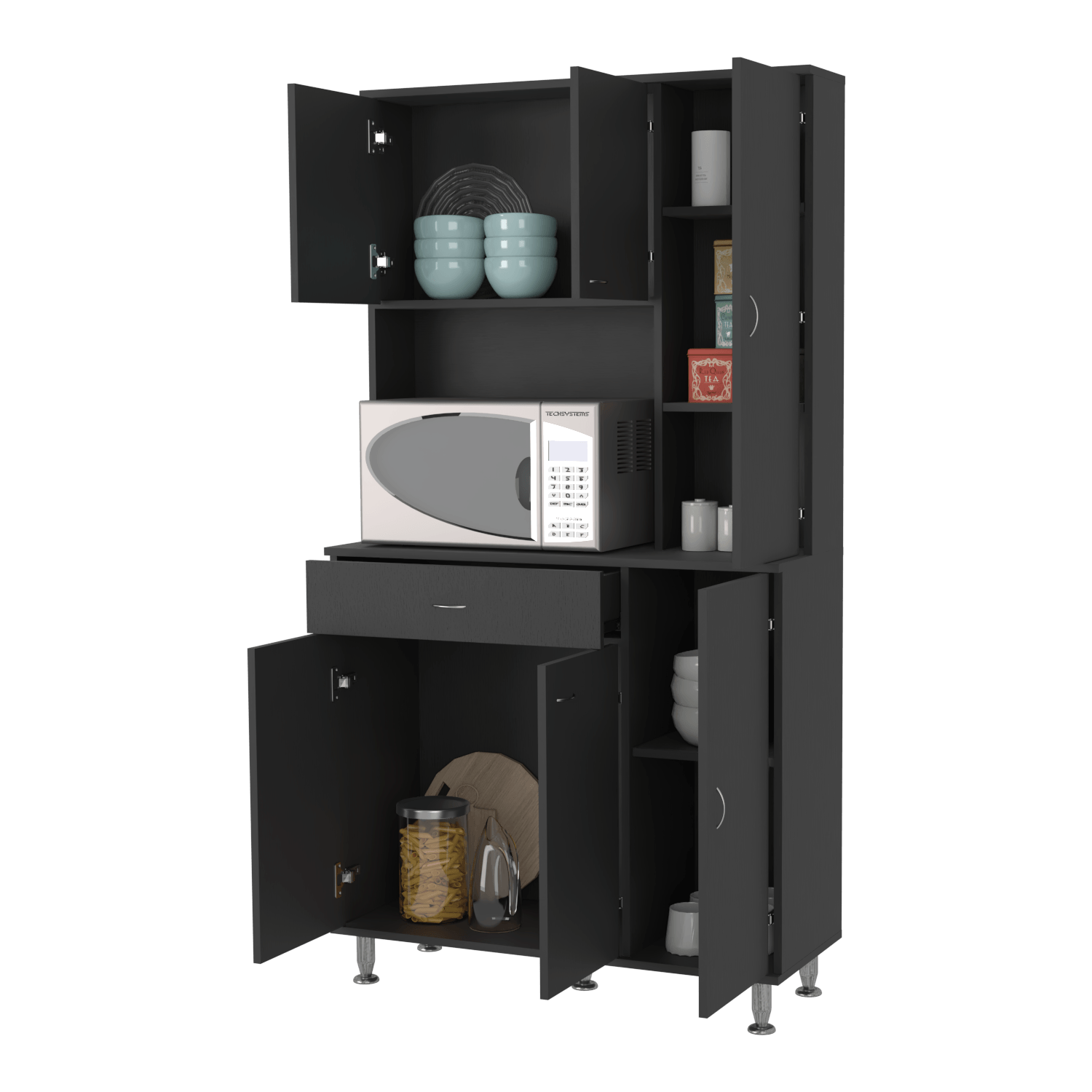 Mueble Alacena Della 90 Rta Wengue Zf
