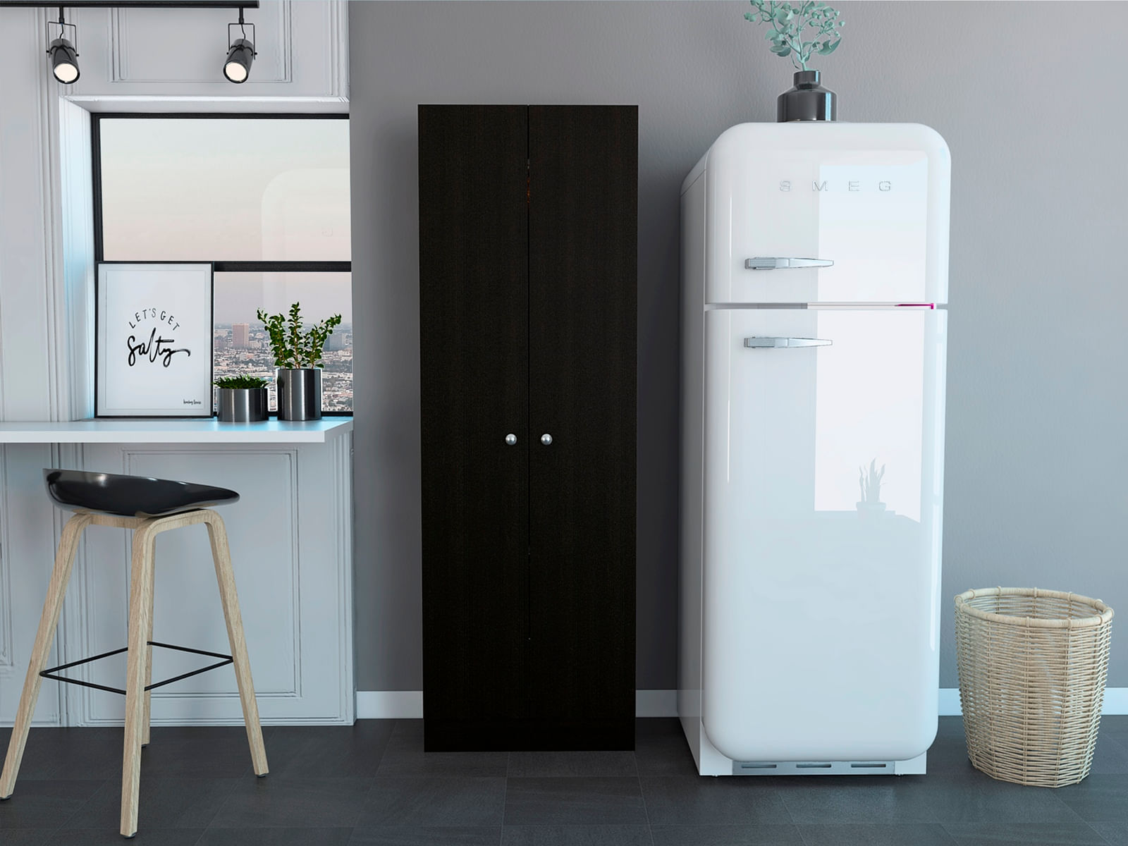Mueble Alacena Multiusos Rta Wengue Zf
