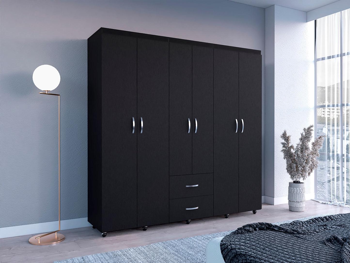 Closet Bariloche 200 X 200 X 50 Rta Wengue