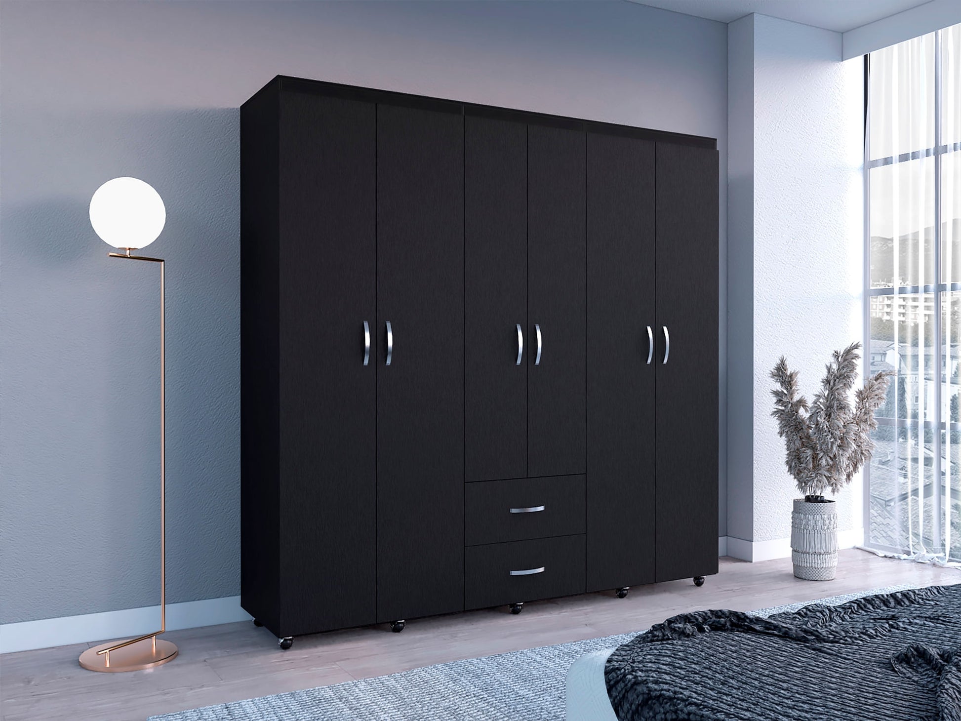 Closet Bariloche 200 X 200 X 50 Rta Wengue