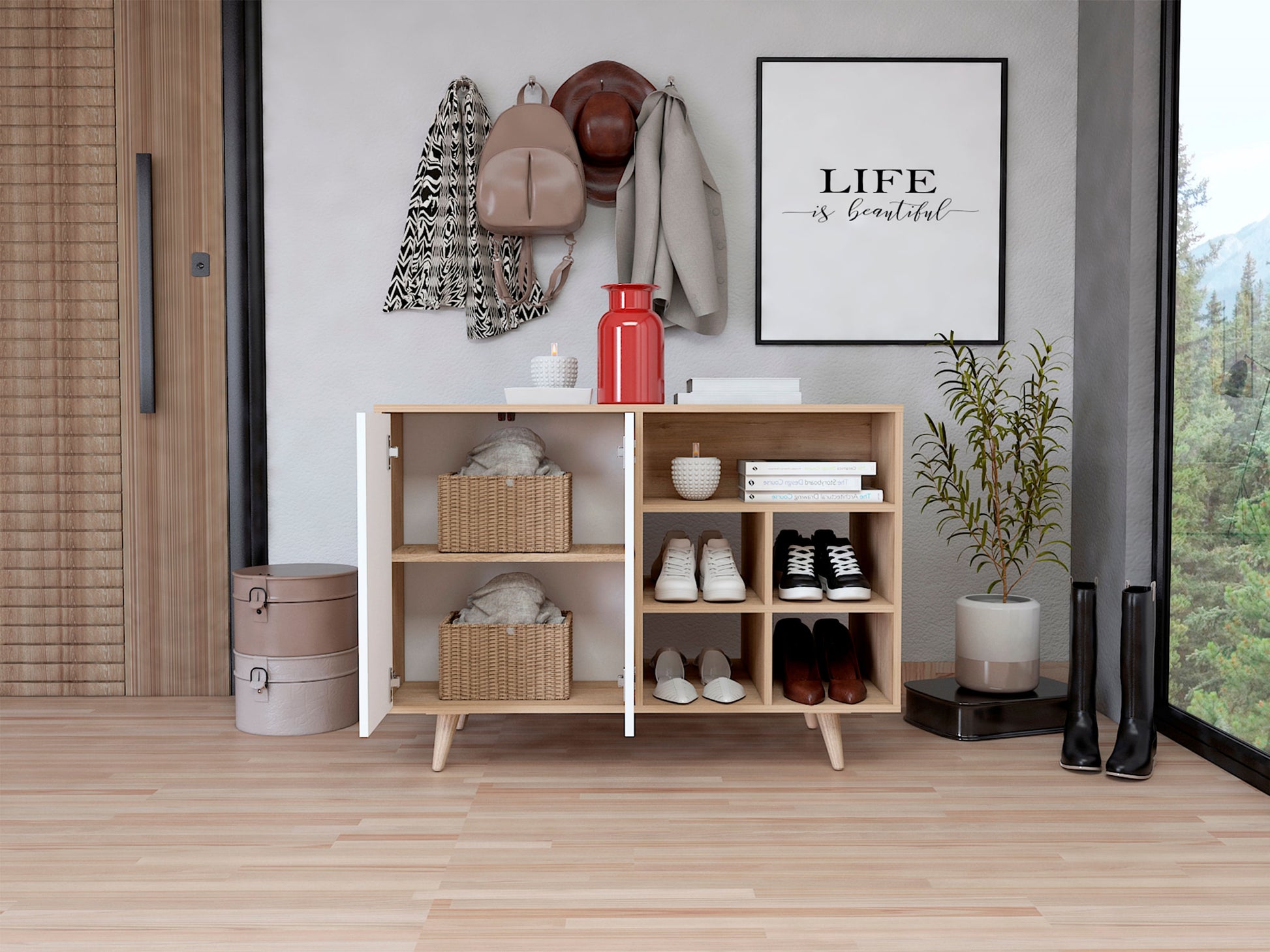 Recibidor Bora Rta Rovere + Blanco