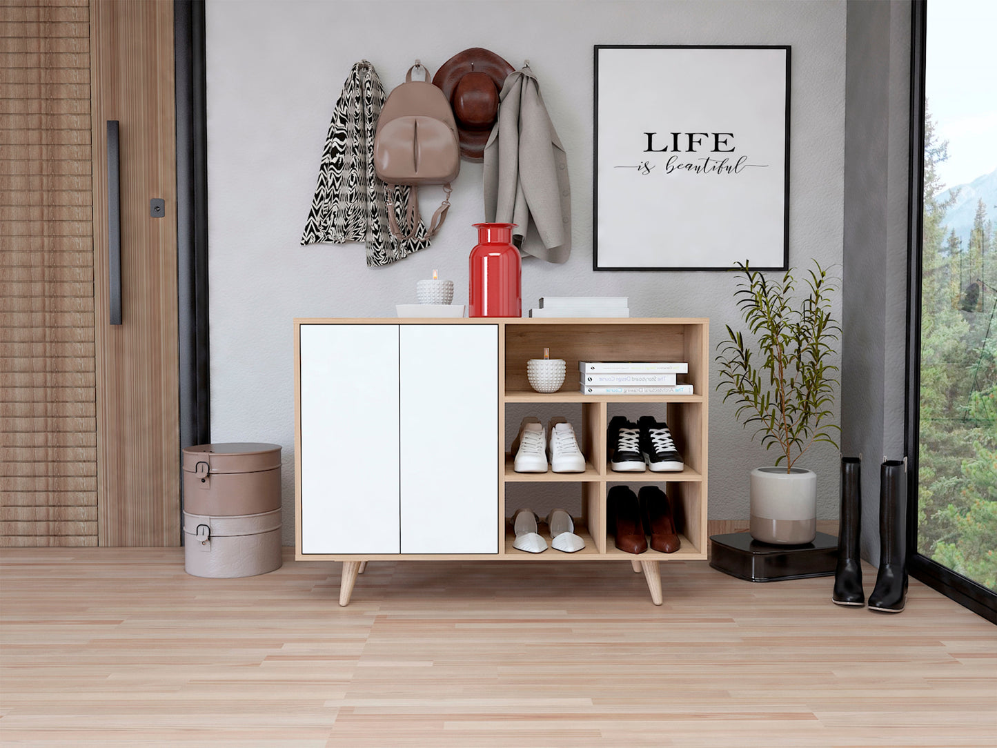 Recibidor Bora Rta Rovere + Blanco