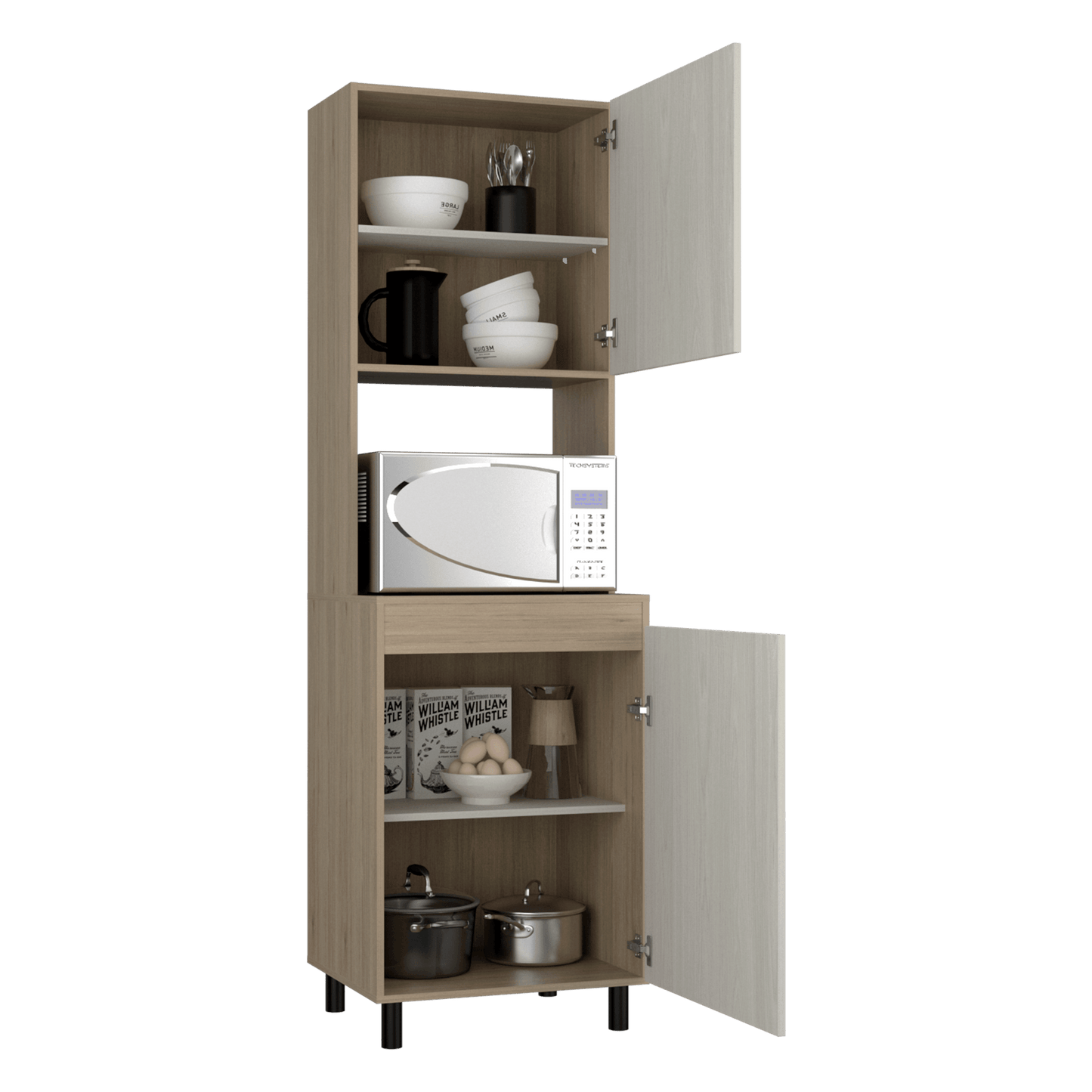 Alacena Kitchen 60 Gante 198X60 Rta Rovere Niebla