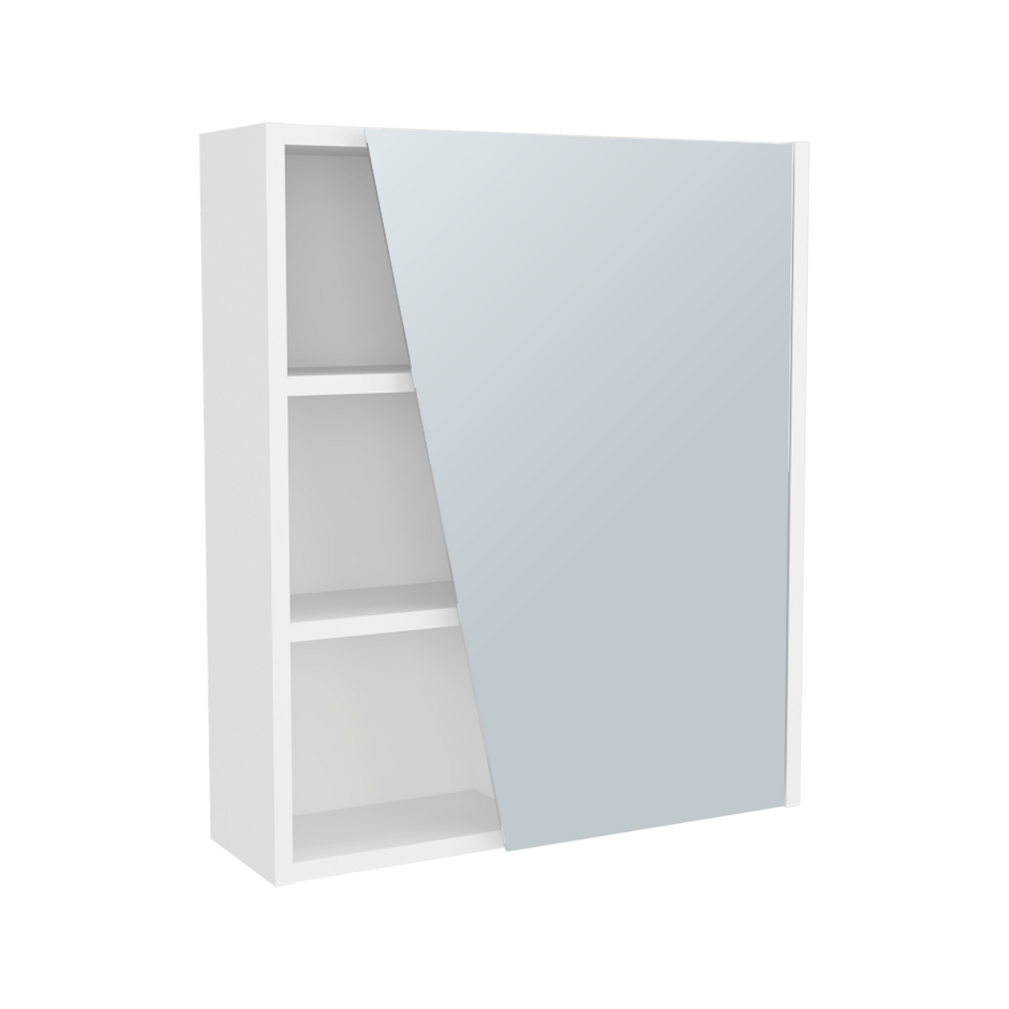 Gabinete De Baño Con Espejo Quintana 59X50X16 Rta Blanco Zf