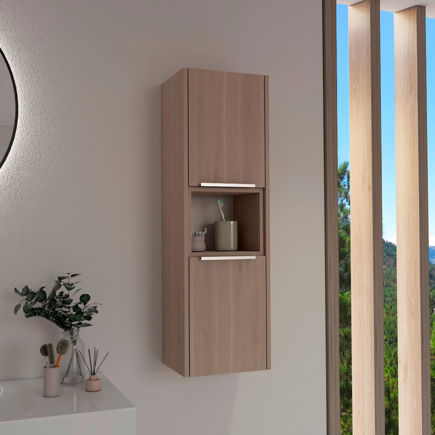 Mueble Auxiliar De Baño Kioto 104X32X25 Rta Bardolino Zf
