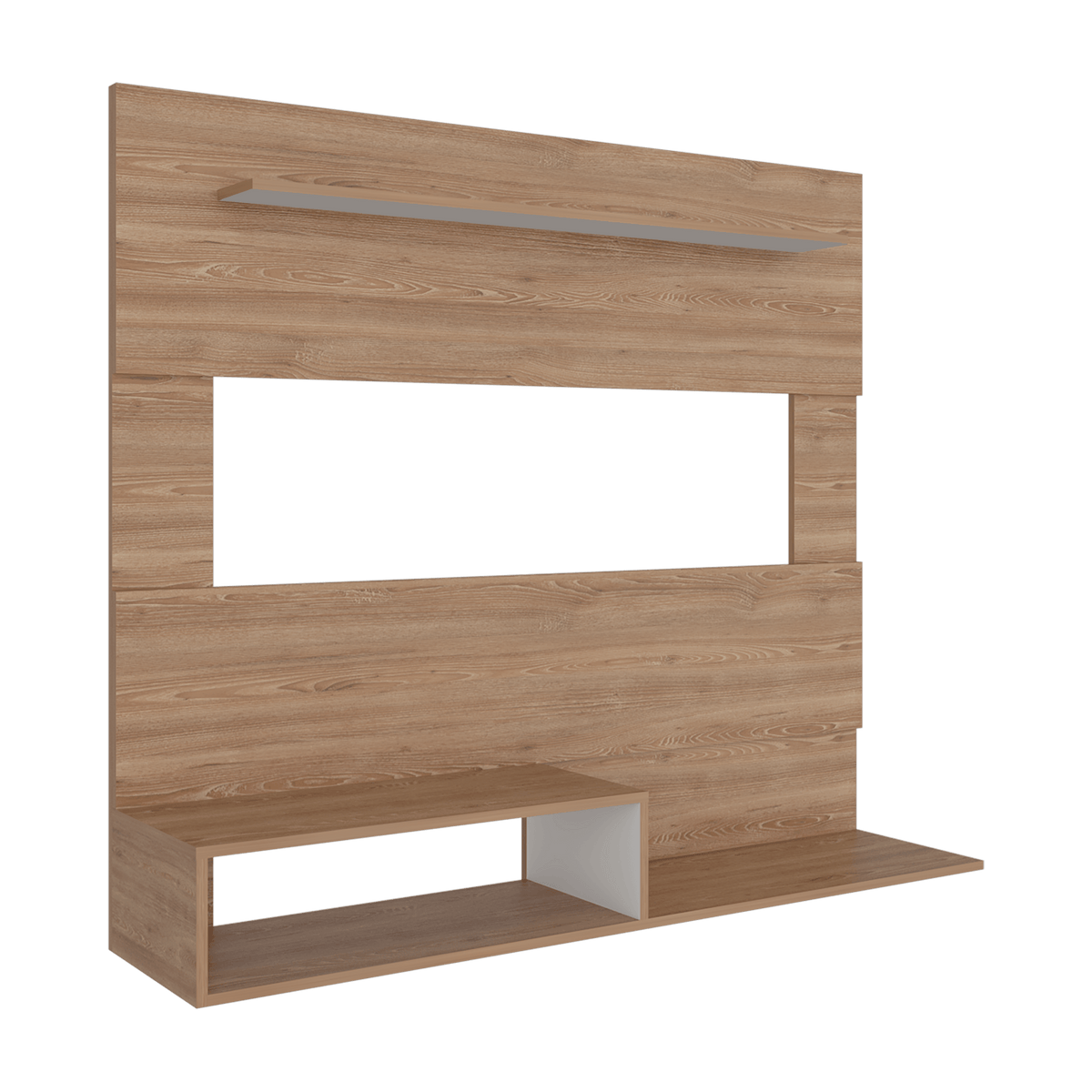 Panel Tv Beijing 120X140X31 Rta Miel Blanco Zf